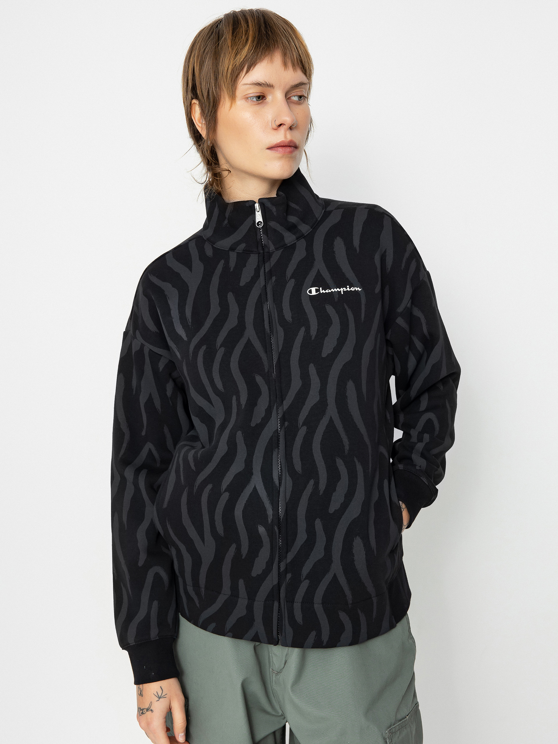 Bluza Champion Legacy Full Zip Sweatshirt 116912 Wmn (nbk/allover)