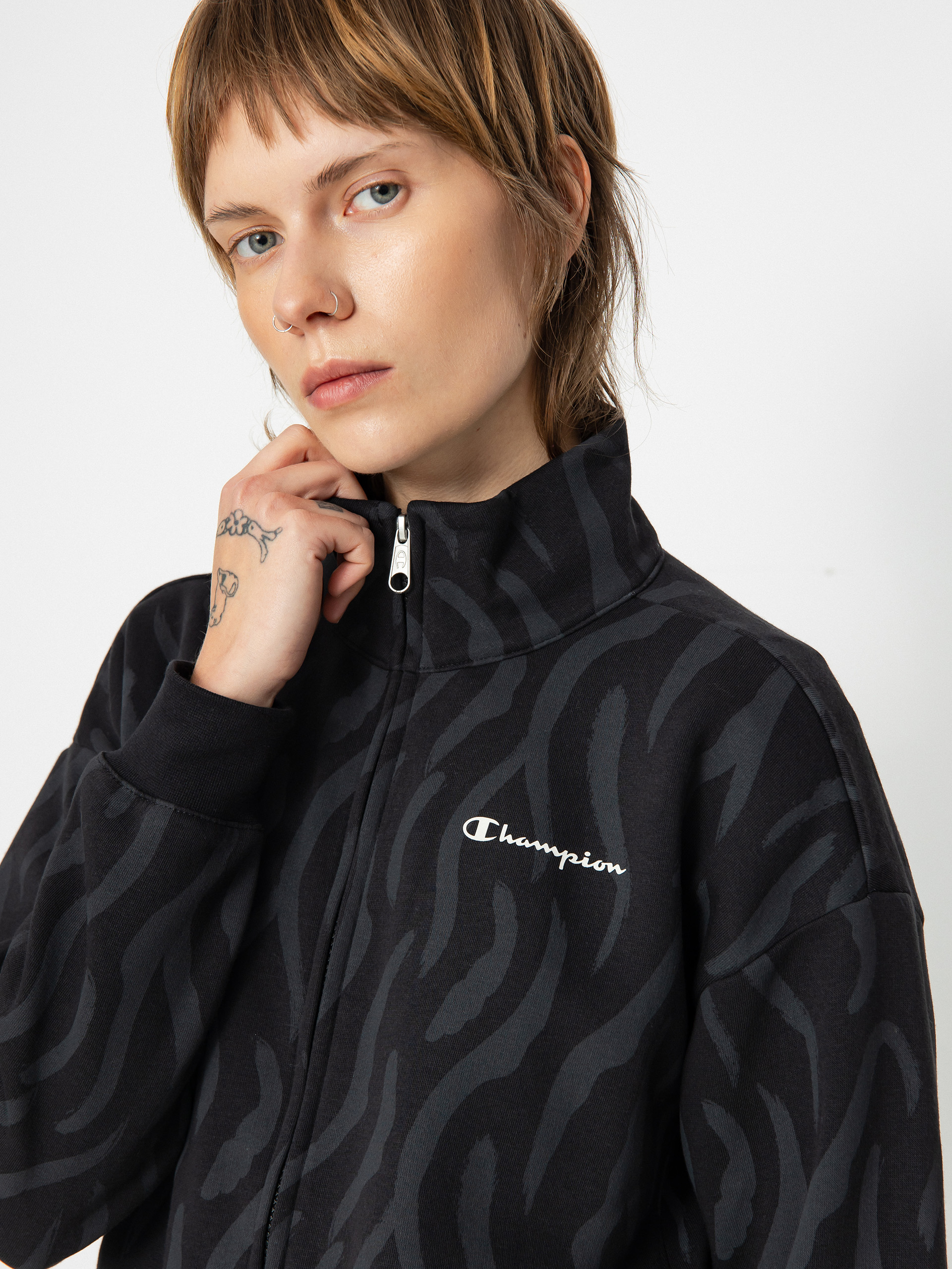 Bluza Champion Legacy Full Zip Sweatshirt 116912 Wmn (nbk/allover)