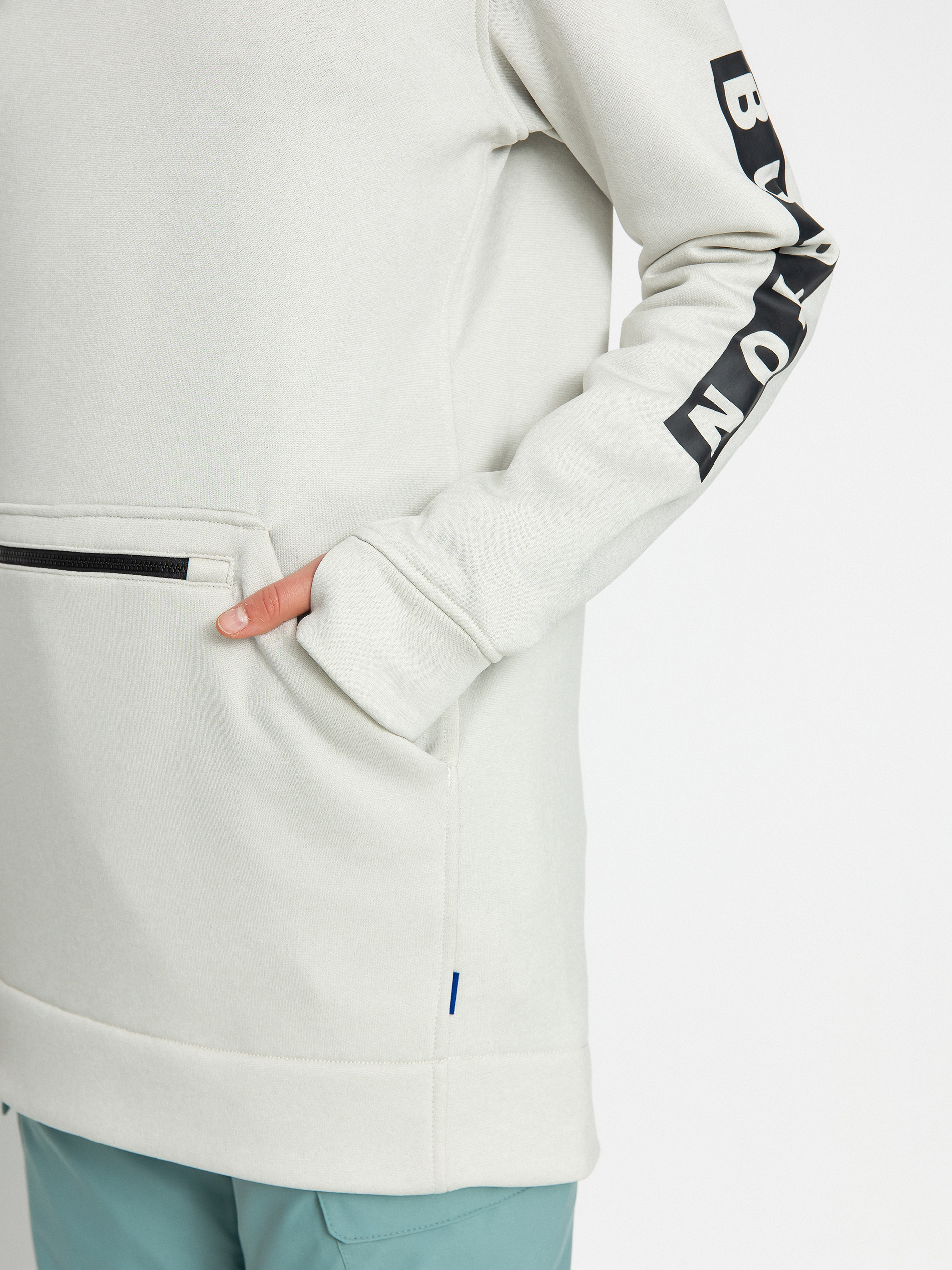 Bluza z kapturem Burton Oak Long HD Wmn (stout white heather)