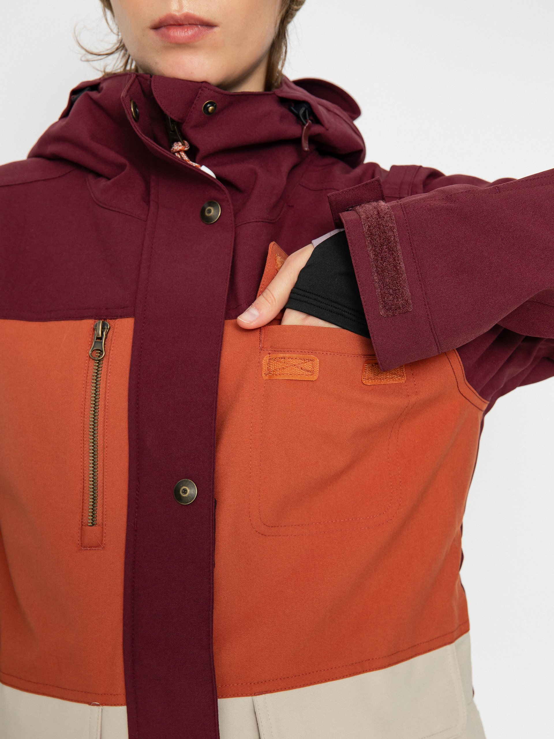 Damska Kurtka snowboardowa DC Liberate (tawny port)