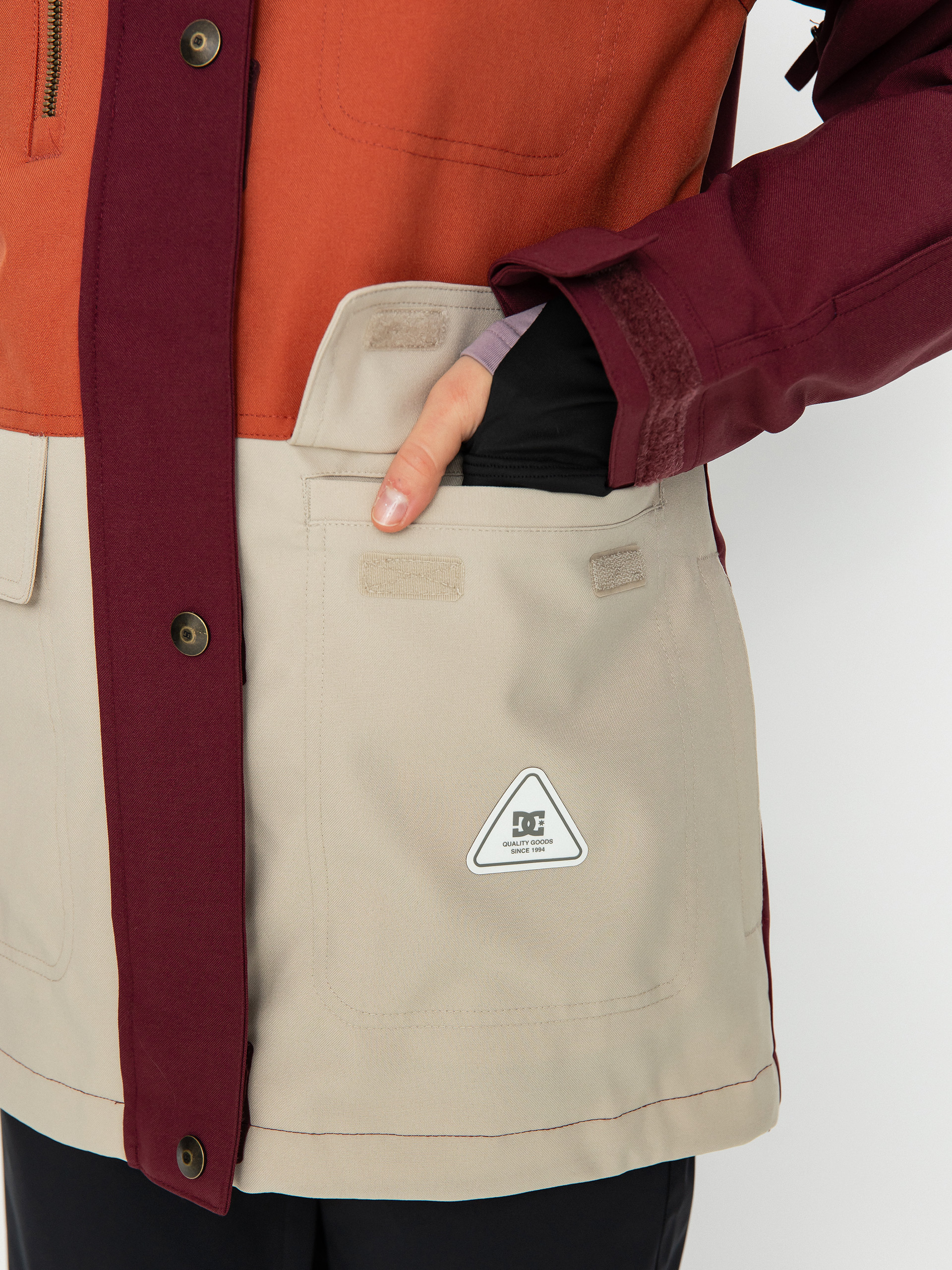 Damska Kurtka snowboardowa DC Liberate (tawny port)