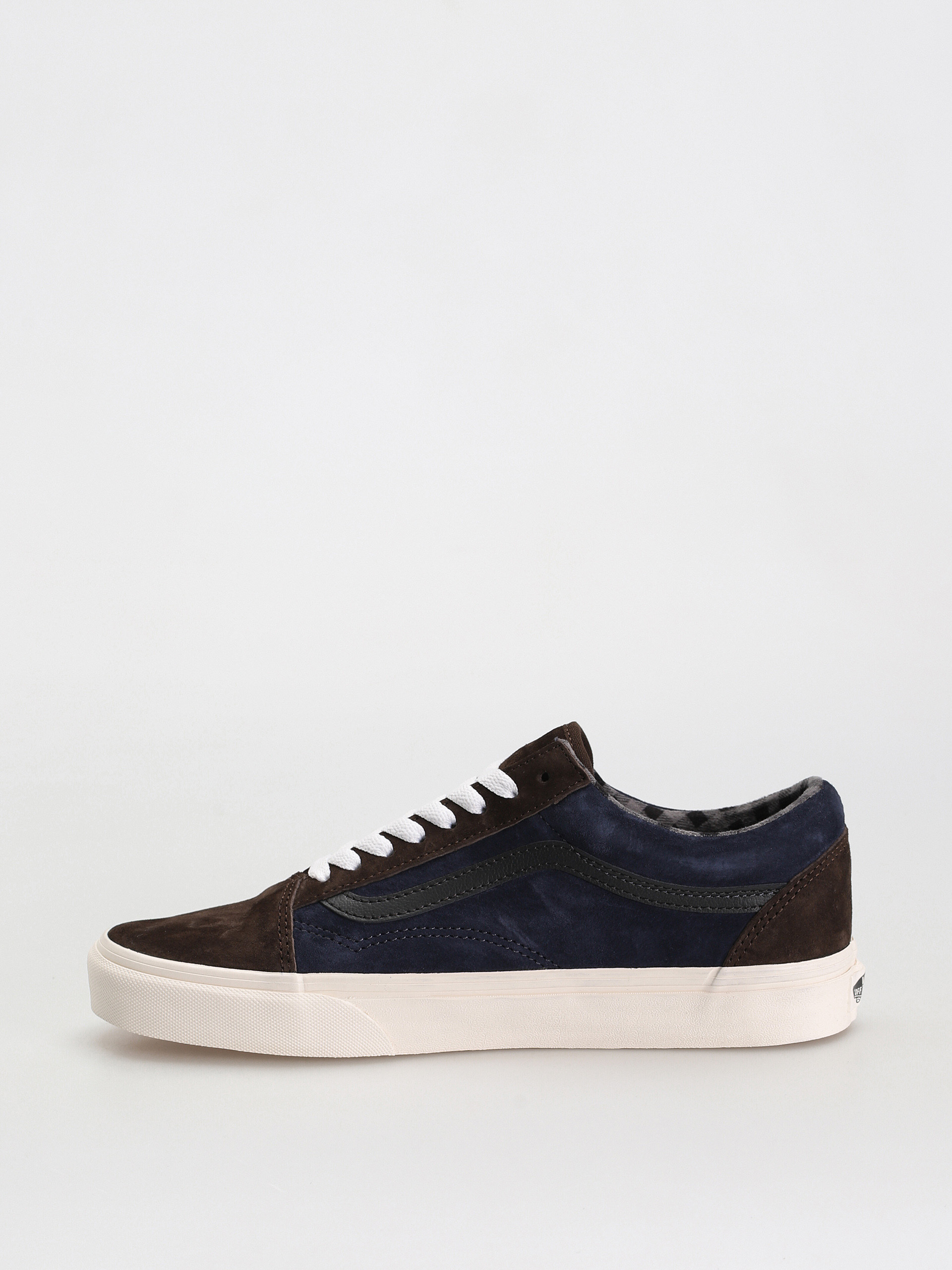 Buty Vans Old Skool (pig suede plaid brown/navy)