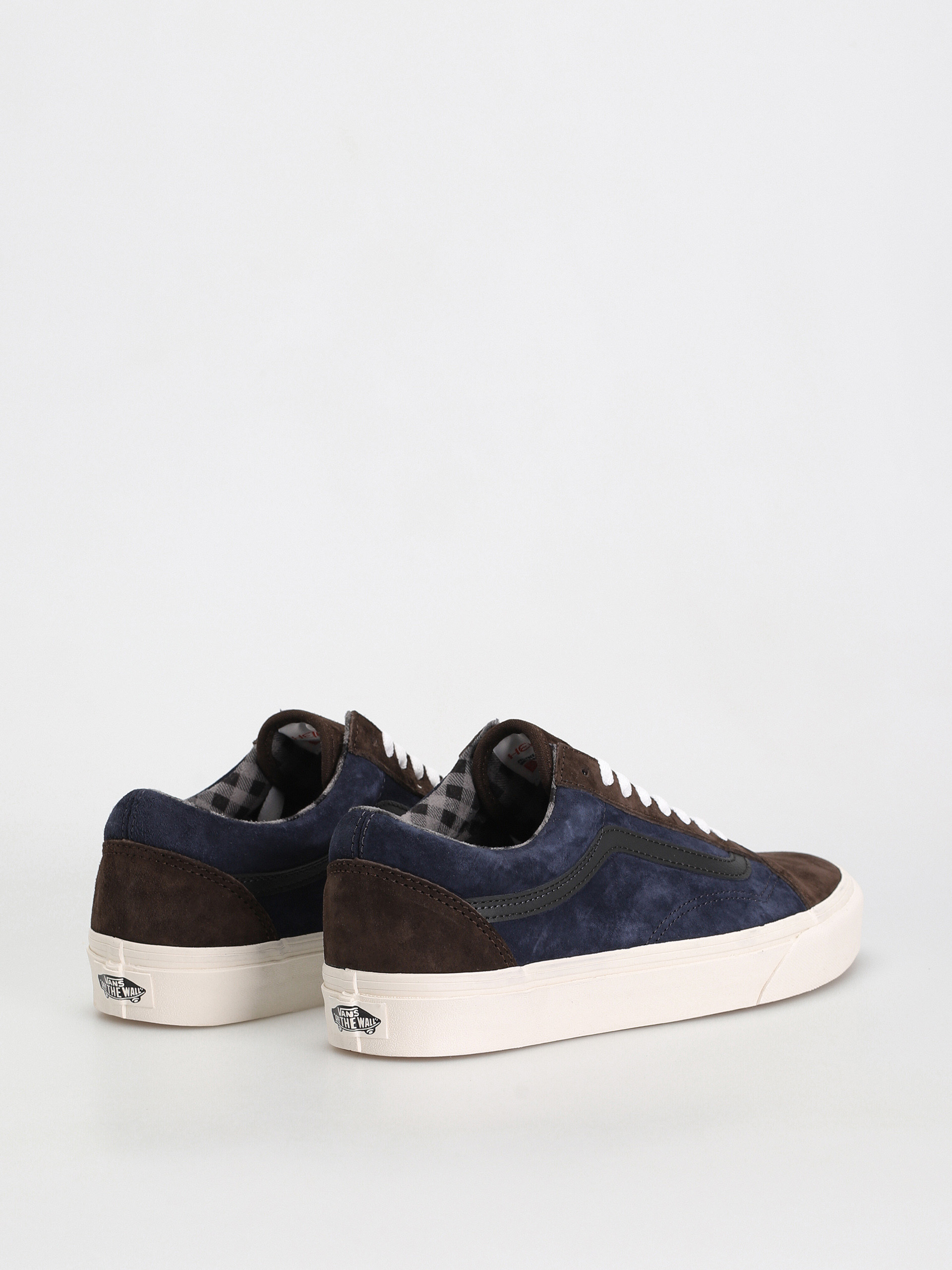 Buty Vans Old Skool (pig suede plaid brown/navy)