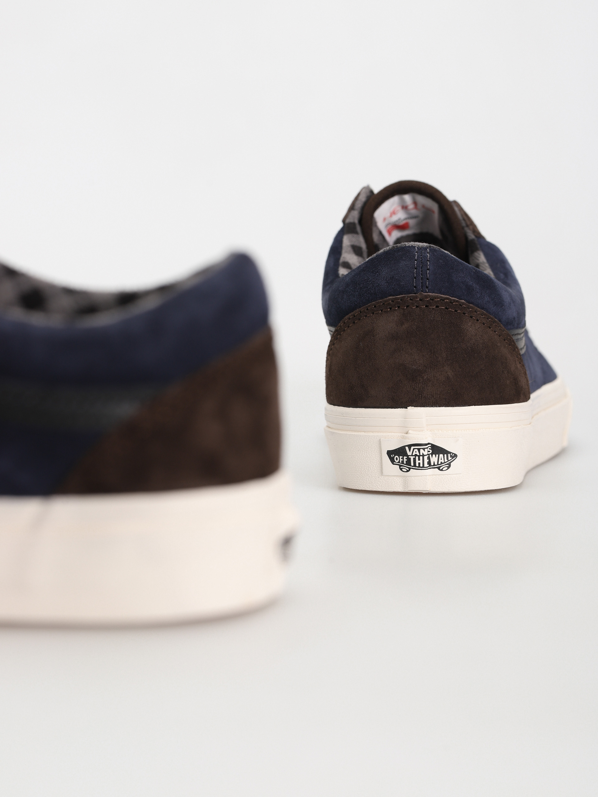 Buty Vans Old Skool (pig suede plaid brown/navy)