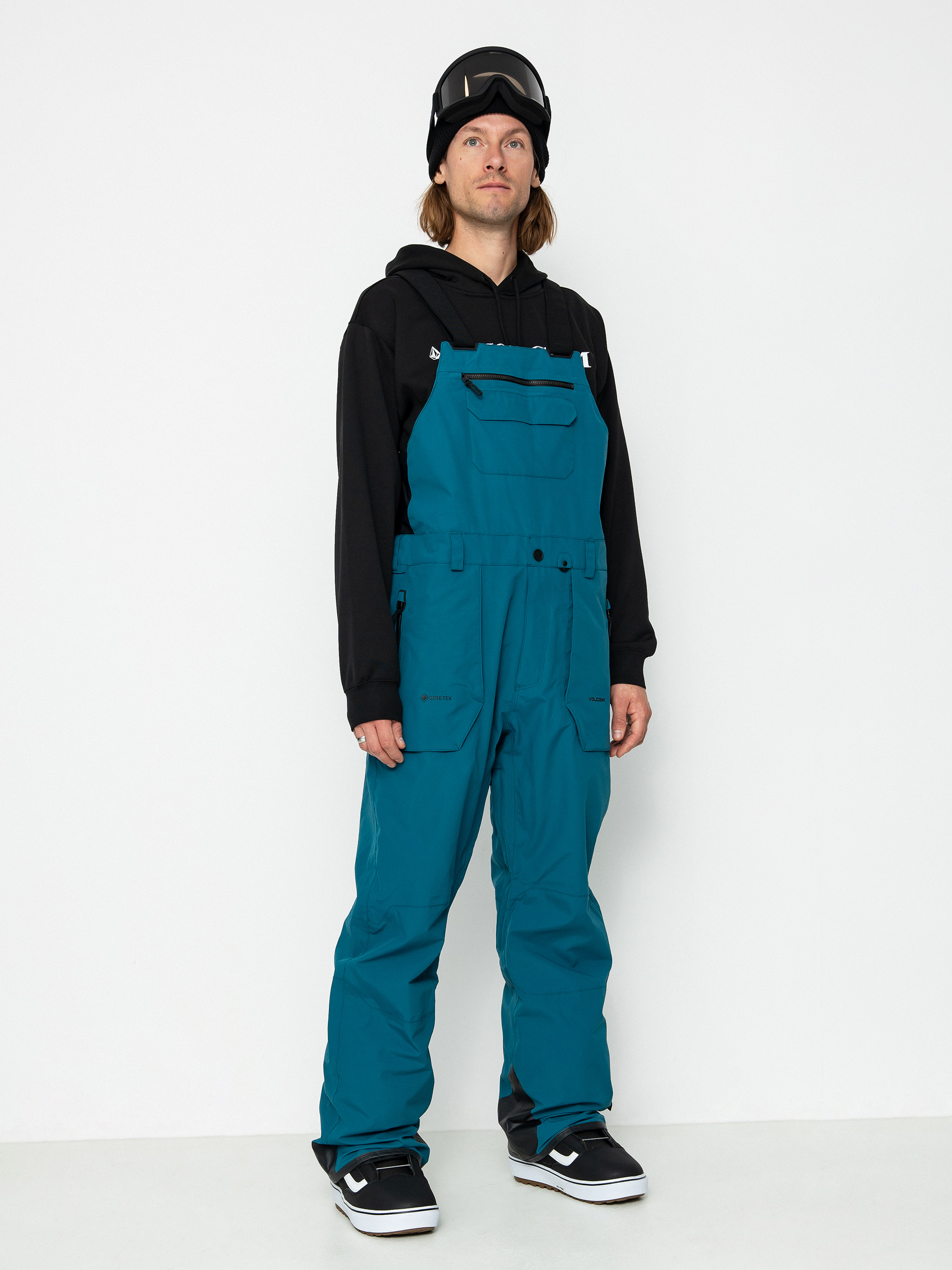 Męskie Spodnie snowboardowe Volcom Rain Gore Tex Bib Overall (blue)