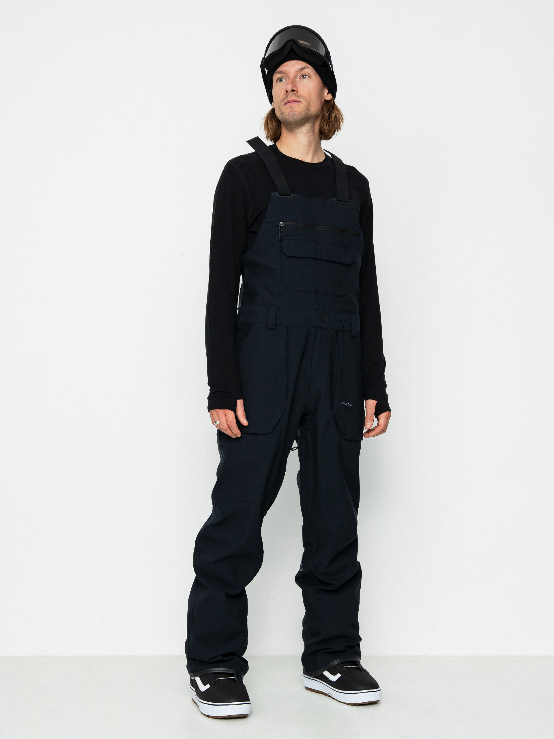 Męskie Spodnie snowboardowe Volcom Roan Bib Overall (black)