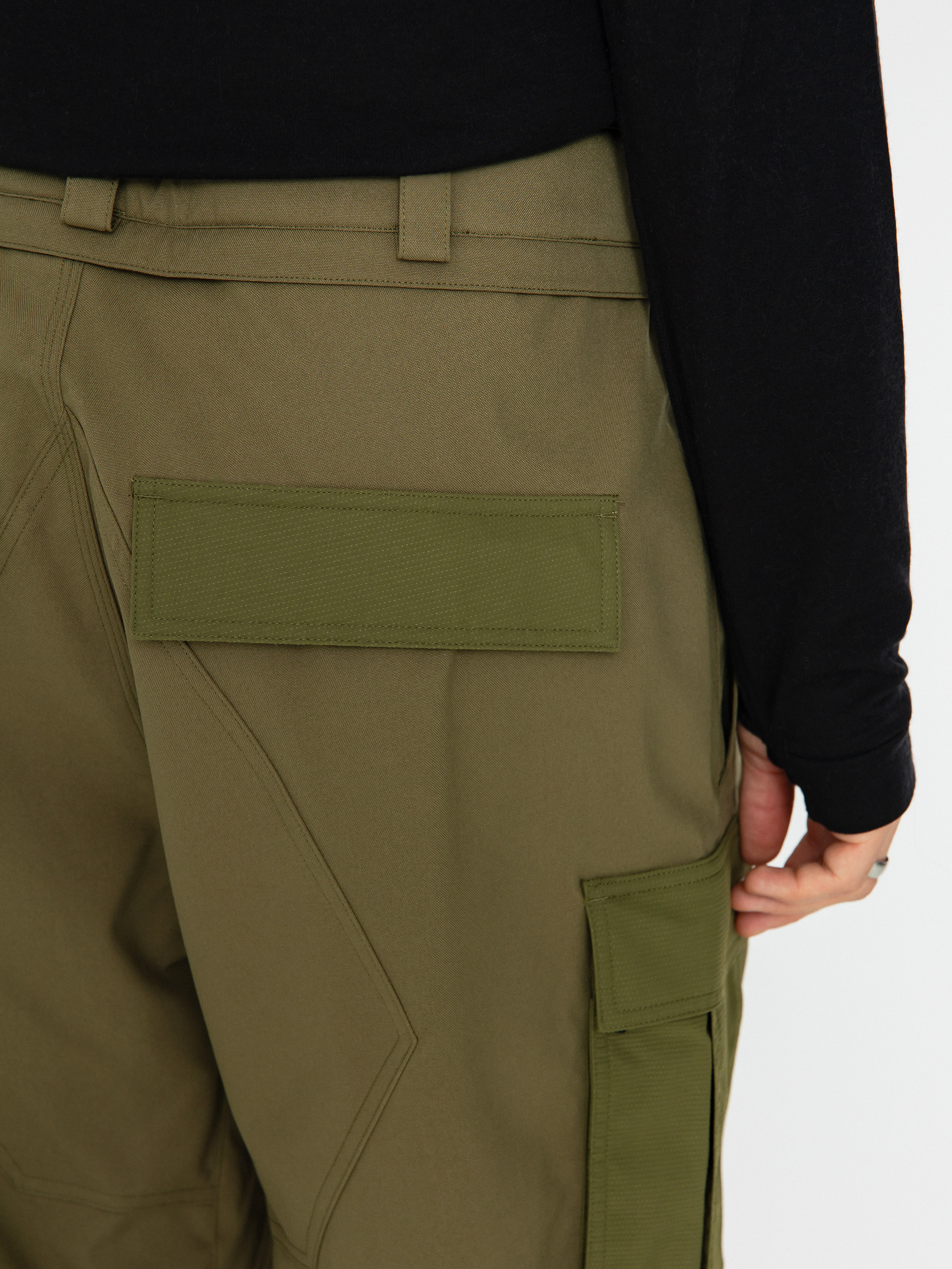 Męskie Spodnie snowboardowe Volcom Nwrk Baggy (military)