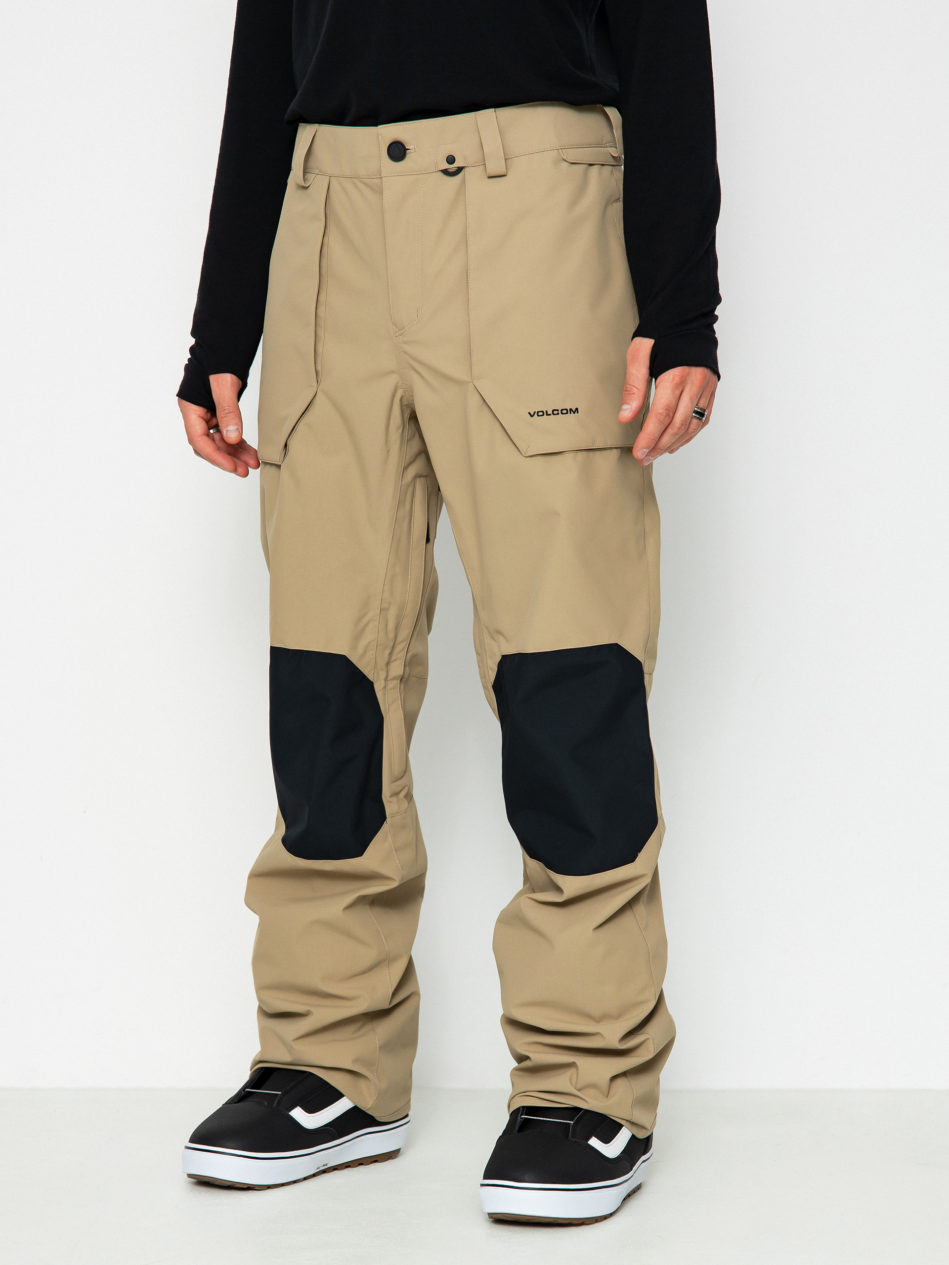 Męskie Spodnie snowboardowe Volcom Roan (dark khaki)