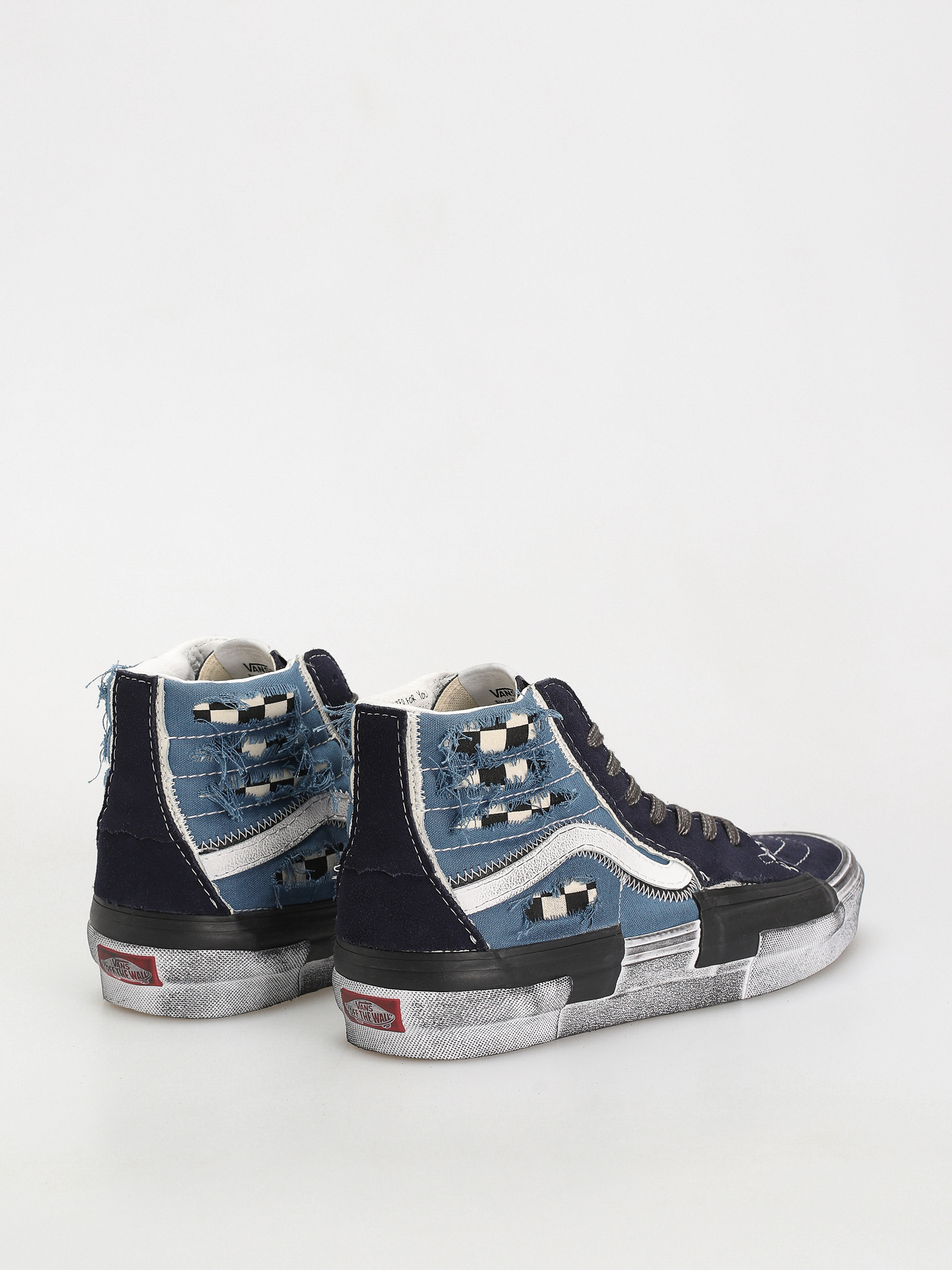 Buty Vans Sk8 Hi Reconstruct (stressed check navy/stv navy)