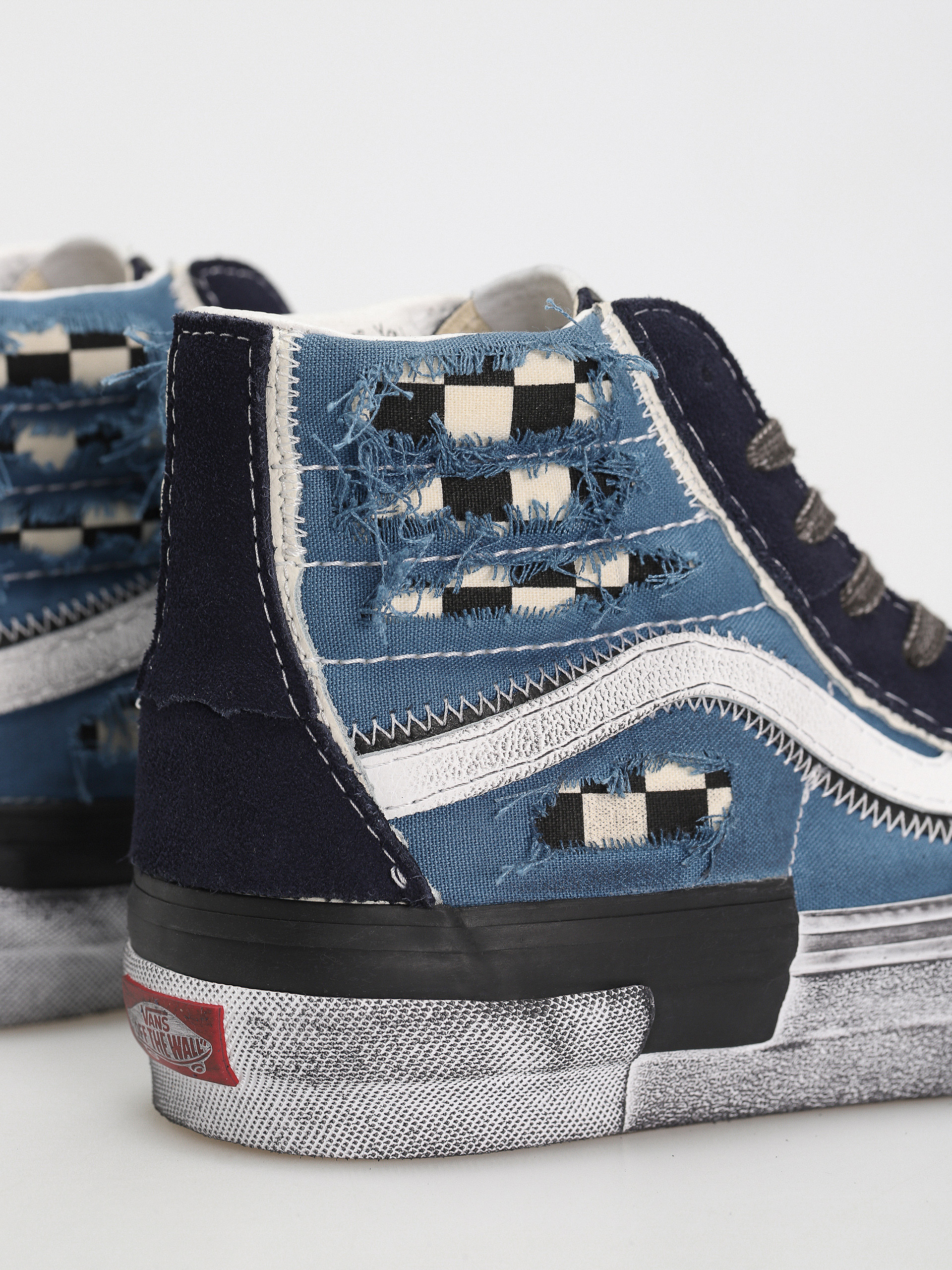 Buty Vans Sk8 Hi Reconstruct (stressed check navy/stv navy)
