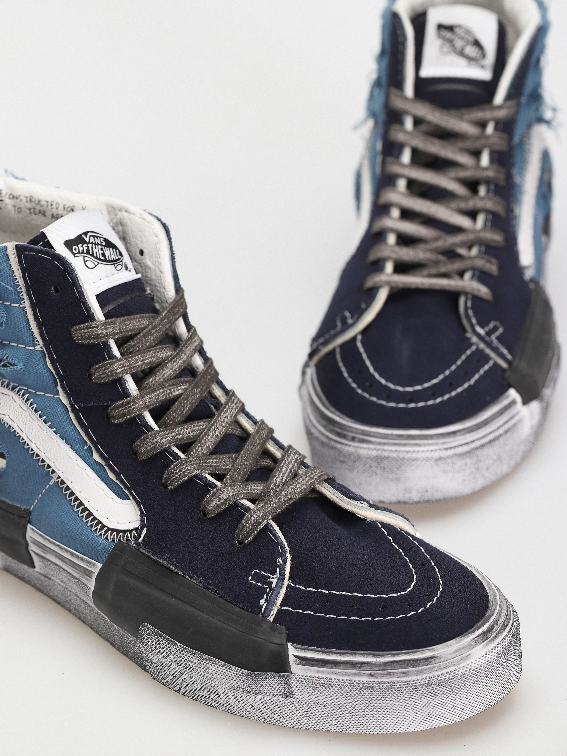 Buty Vans Sk8 Hi Reconstruct (stressed check navy/stv navy)