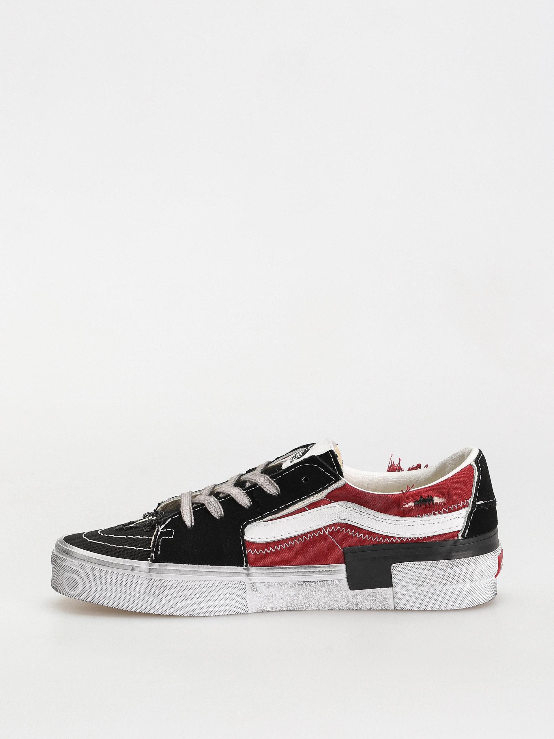 Buty Vans Sk8 Low Reconstruct (stressed check black/red)