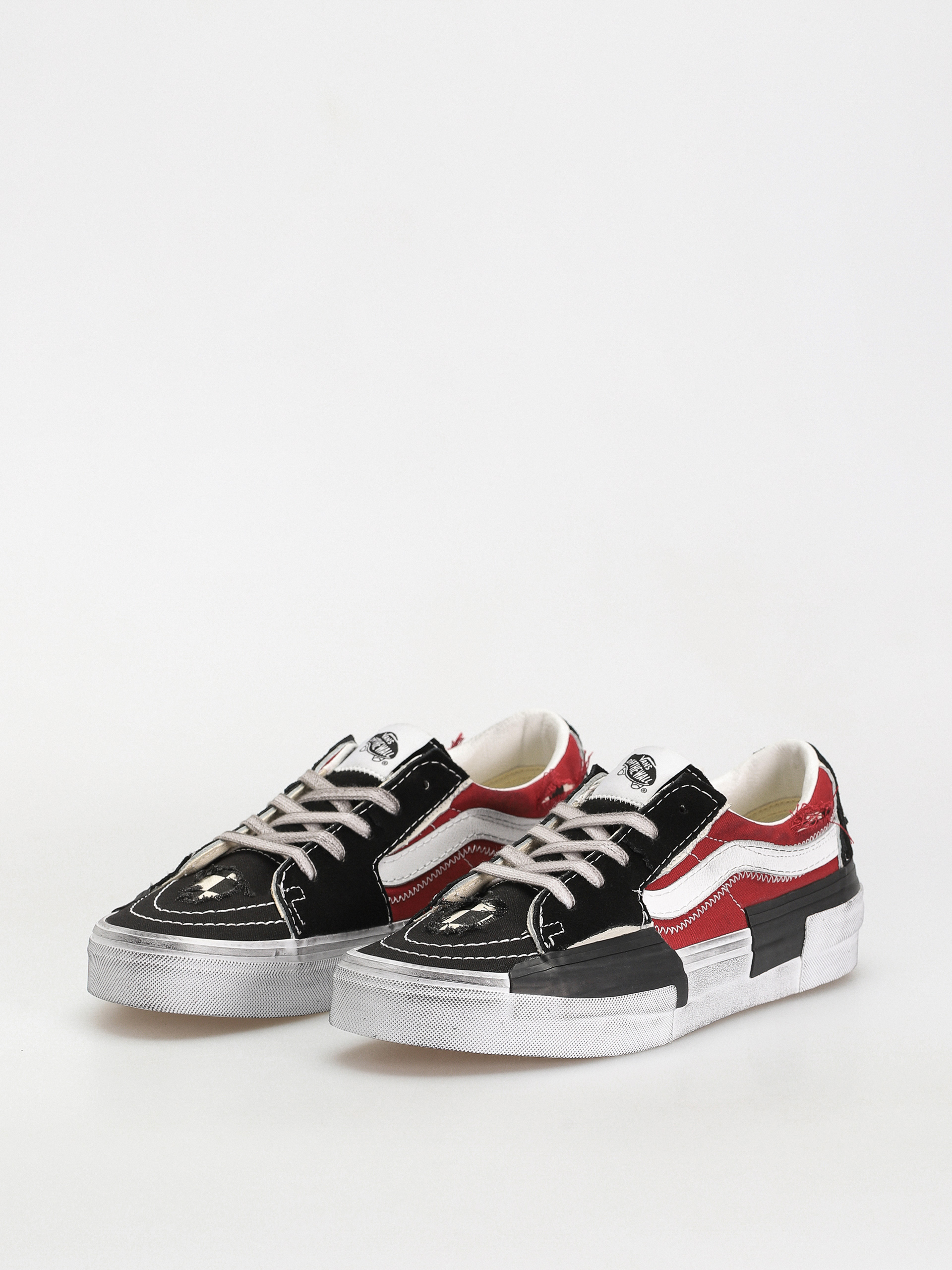Buty Vans Sk8 Low Reconstruct (stressed check black/red)