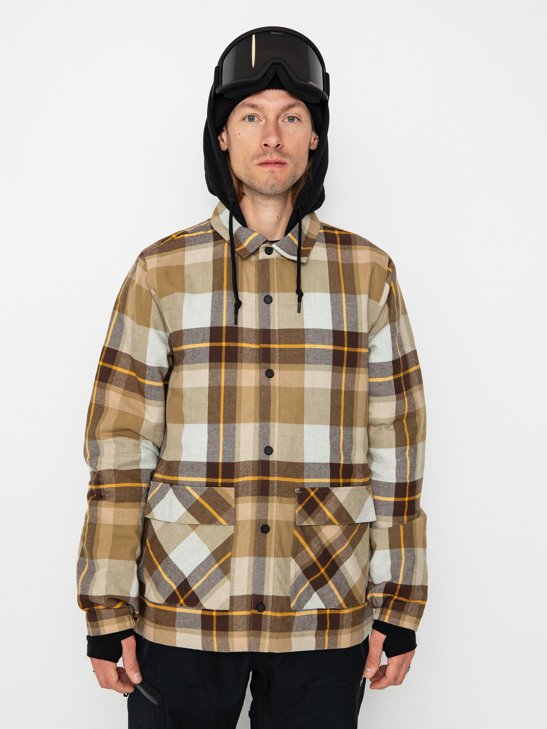 Męska Kurtka snowboardowa Volcom Ins Riding Flannel (khakiest)
