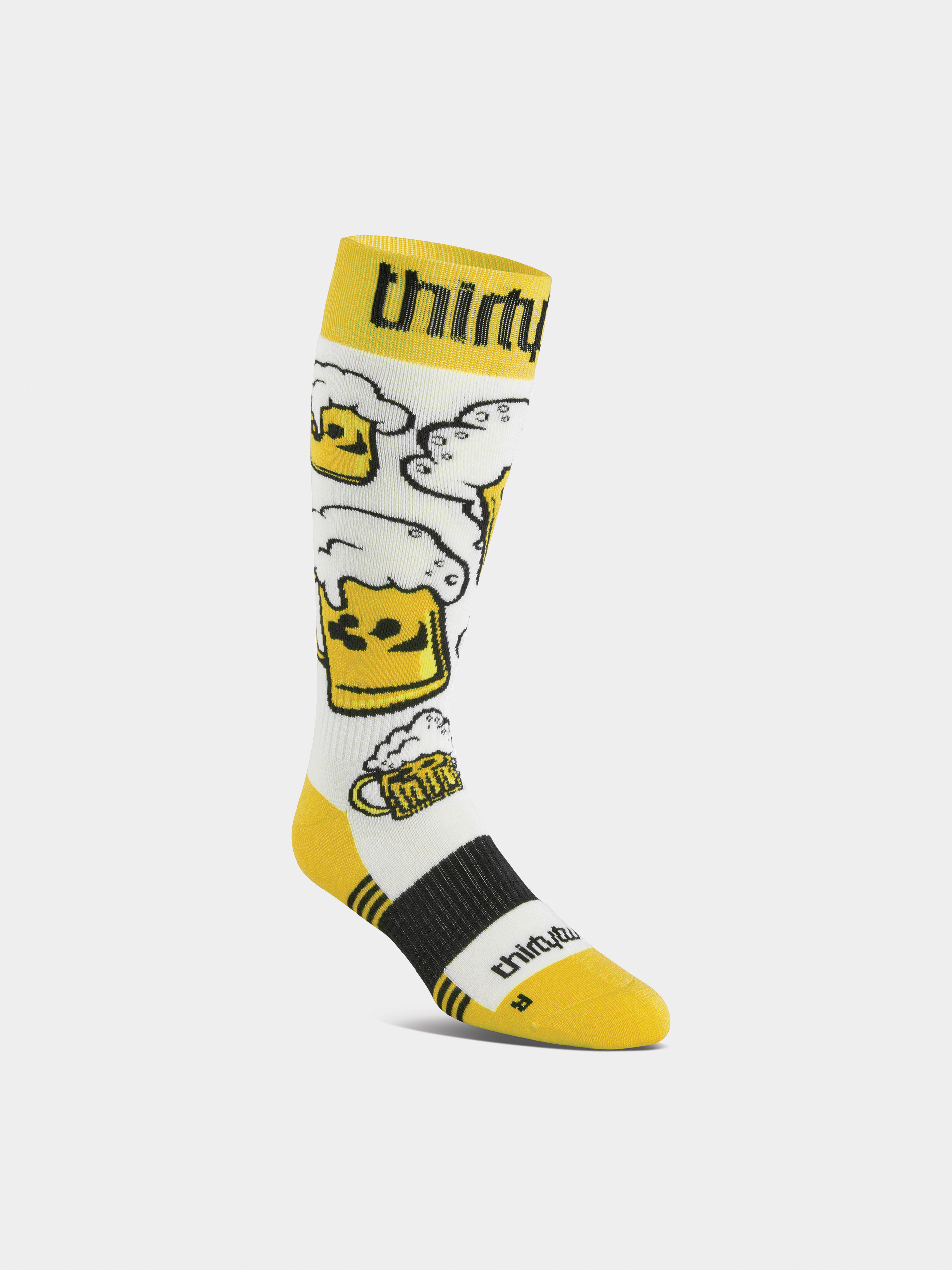 Skarpety ThirtyTwo Double (white/yellow)