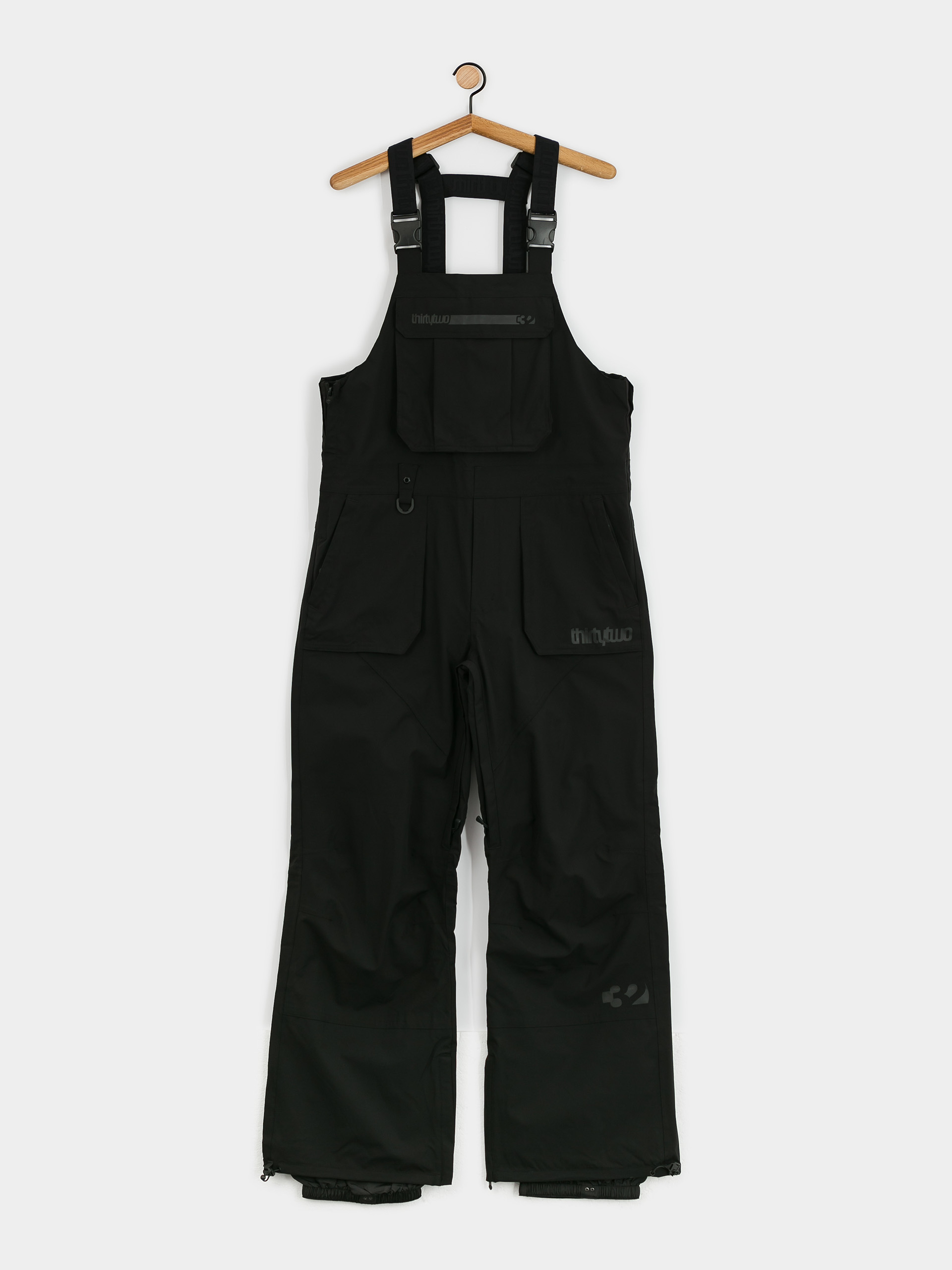 Męskie Spodnie snowboardowe ThirtyTwo Basement Bib (black)