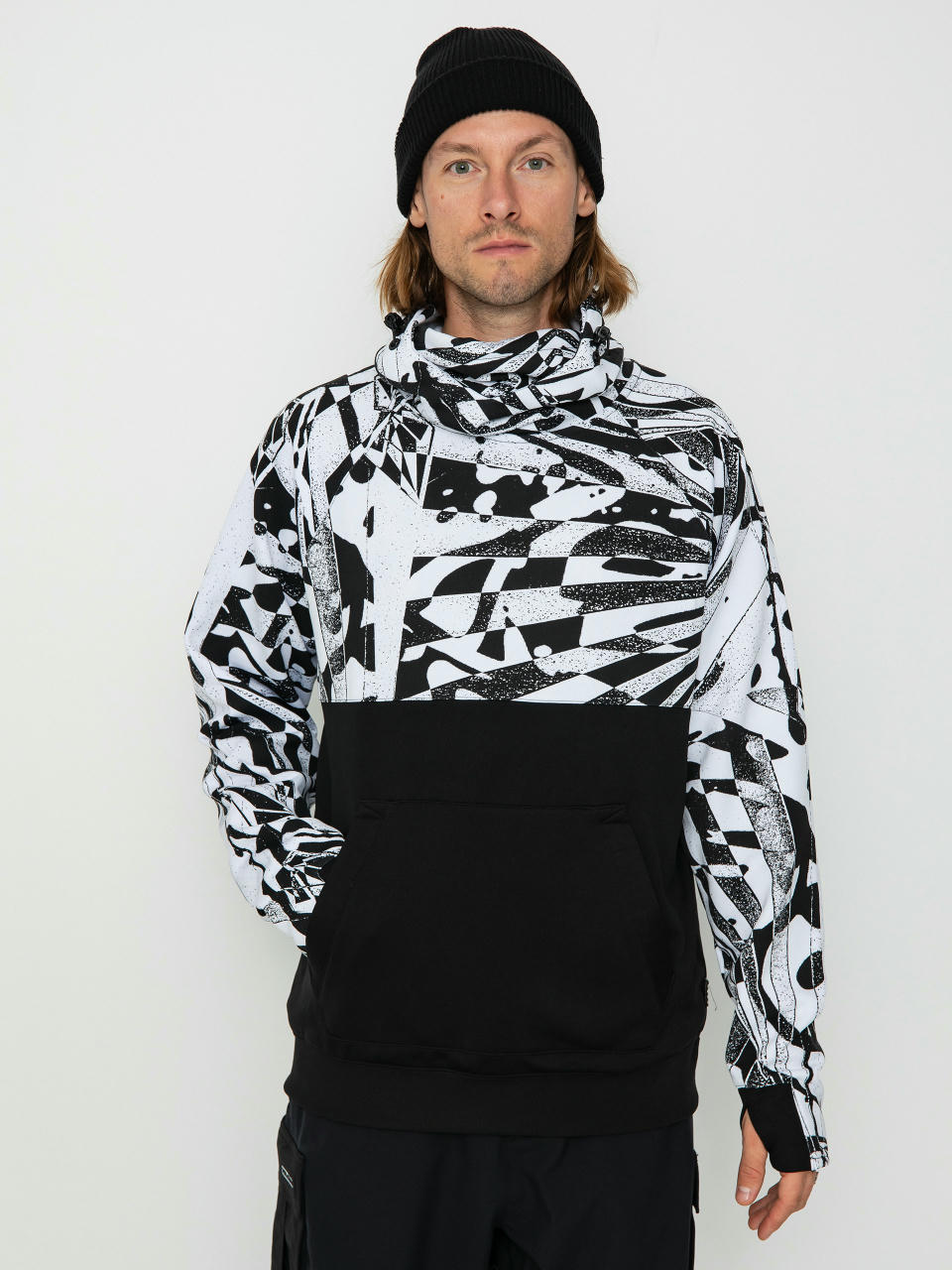 Męska Bluza aktywna Volcom Hydro Riding HD (black white)