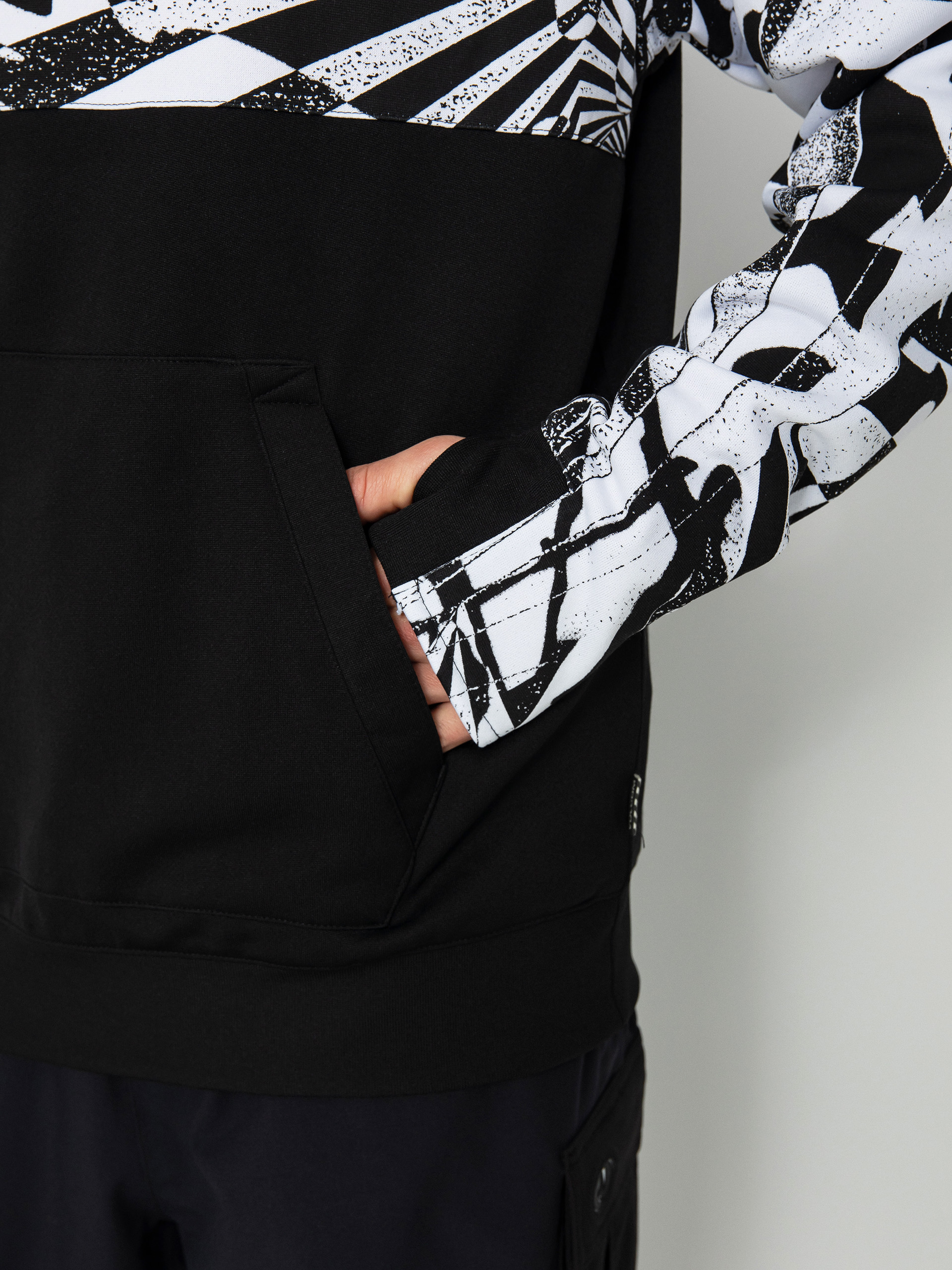 Męska Bluza aktywna Volcom Hydro Riding HD (black white)