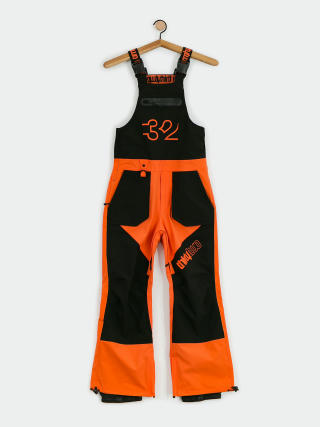Spodnie snowboardowe ThirtyTwo Youth Basement Bib JR (black/orange)