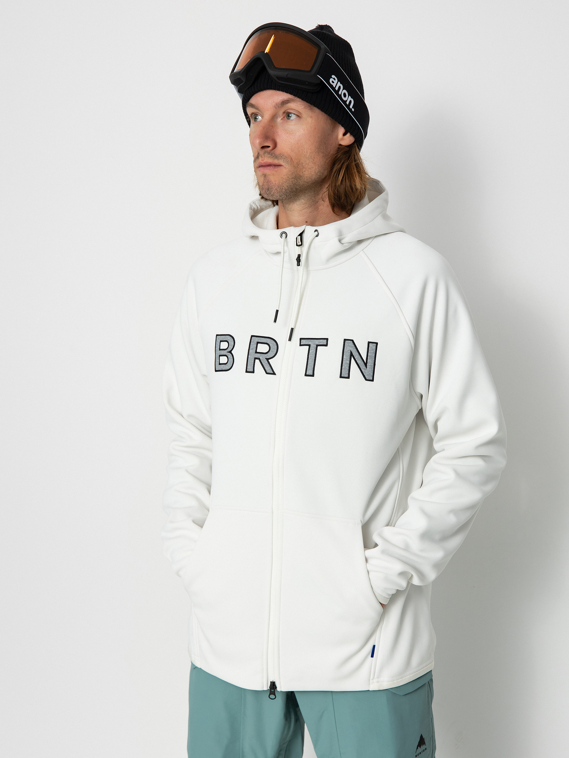 Bluza z kapturem Burton Crown Weatherproof ZHD (stout white)
