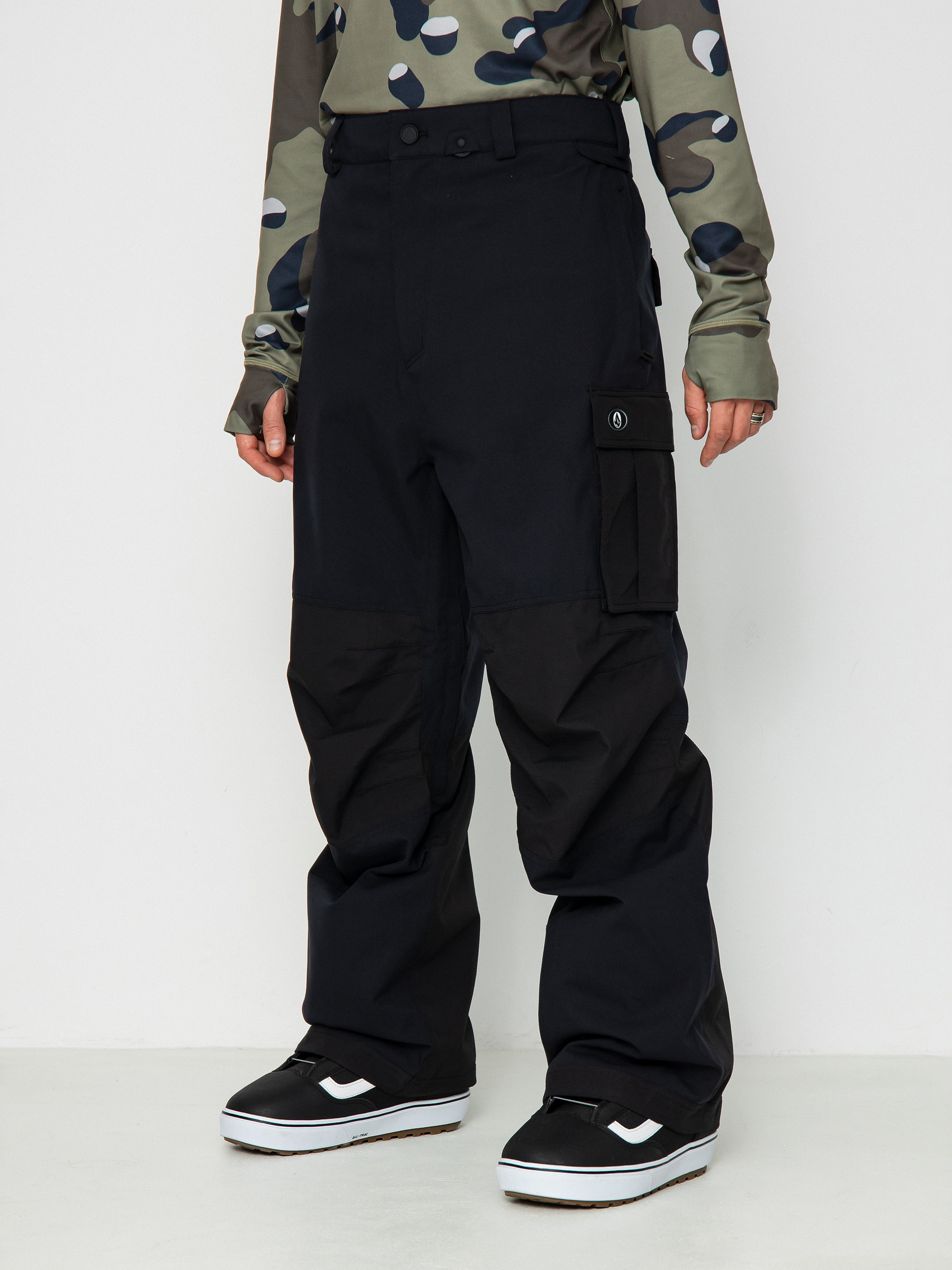 Męskie Spodnie snowboardowe Volcom Nwrk Baggy (black)