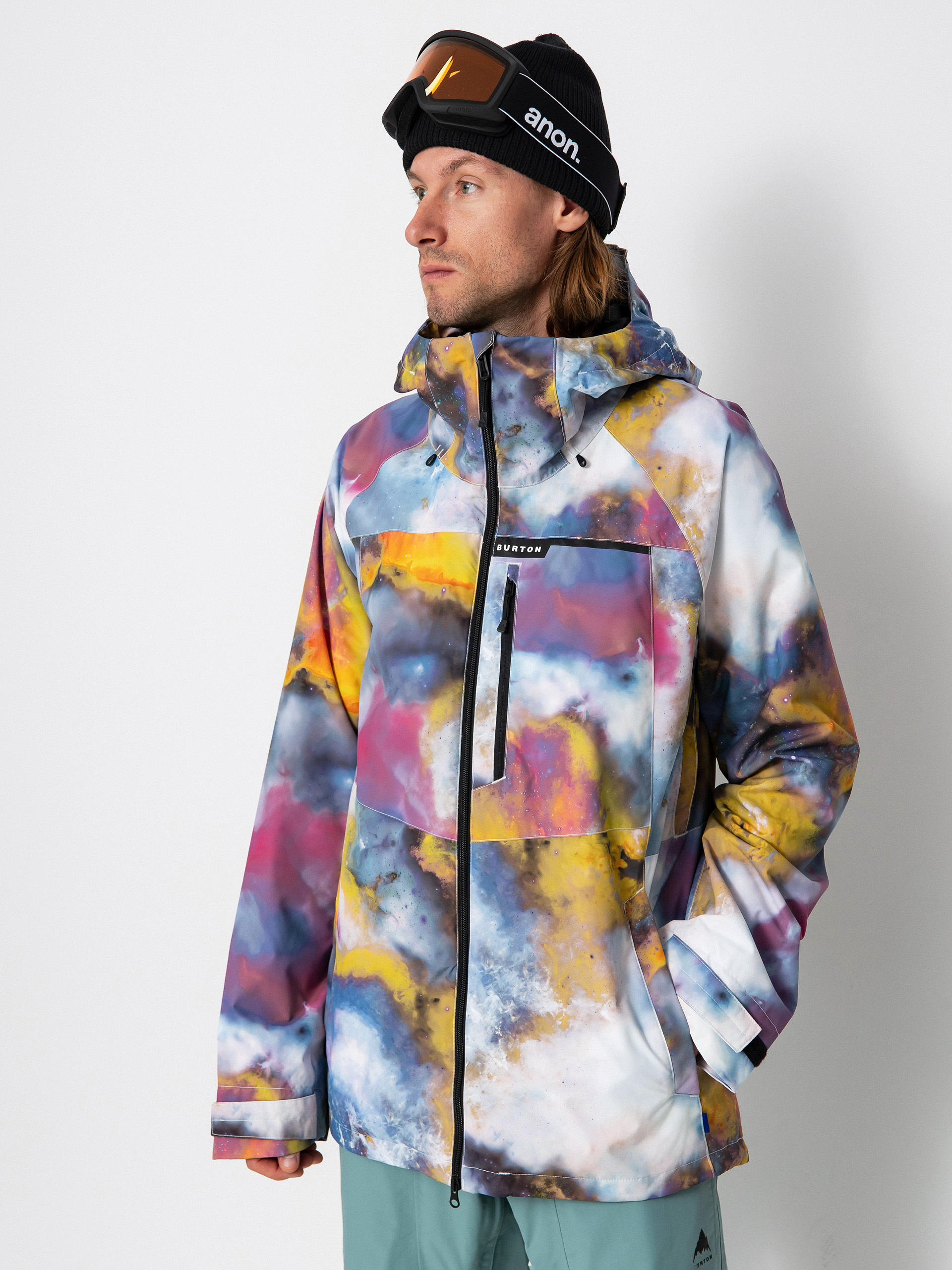 Męska Kurtka snowboardowa Burton Lodgepole (stout white voyager)