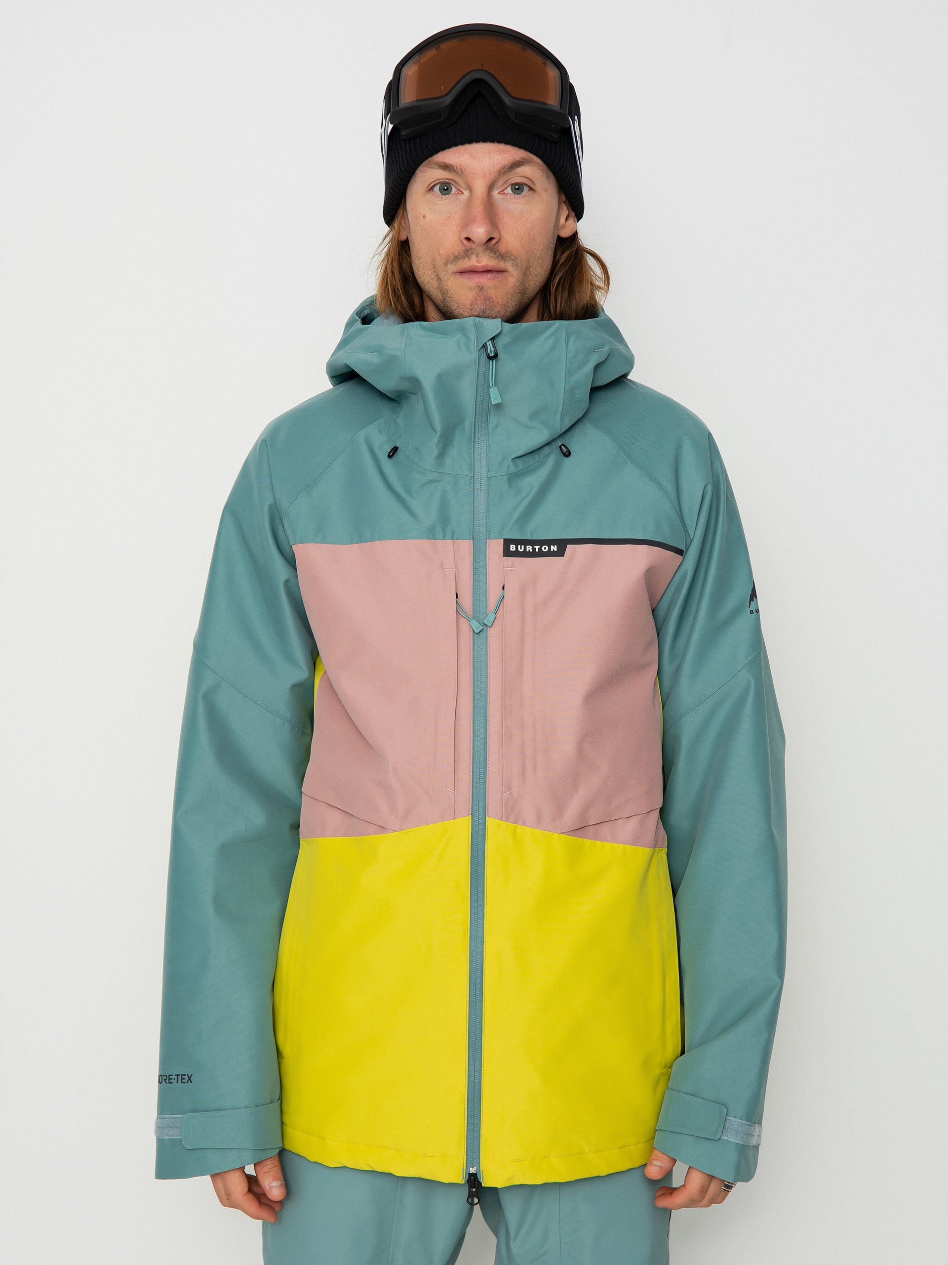 Męska Kurtka snowboardowa Burton Pillowline Gore‑Tex 2L (rock lichen/powder blush/sulfur)