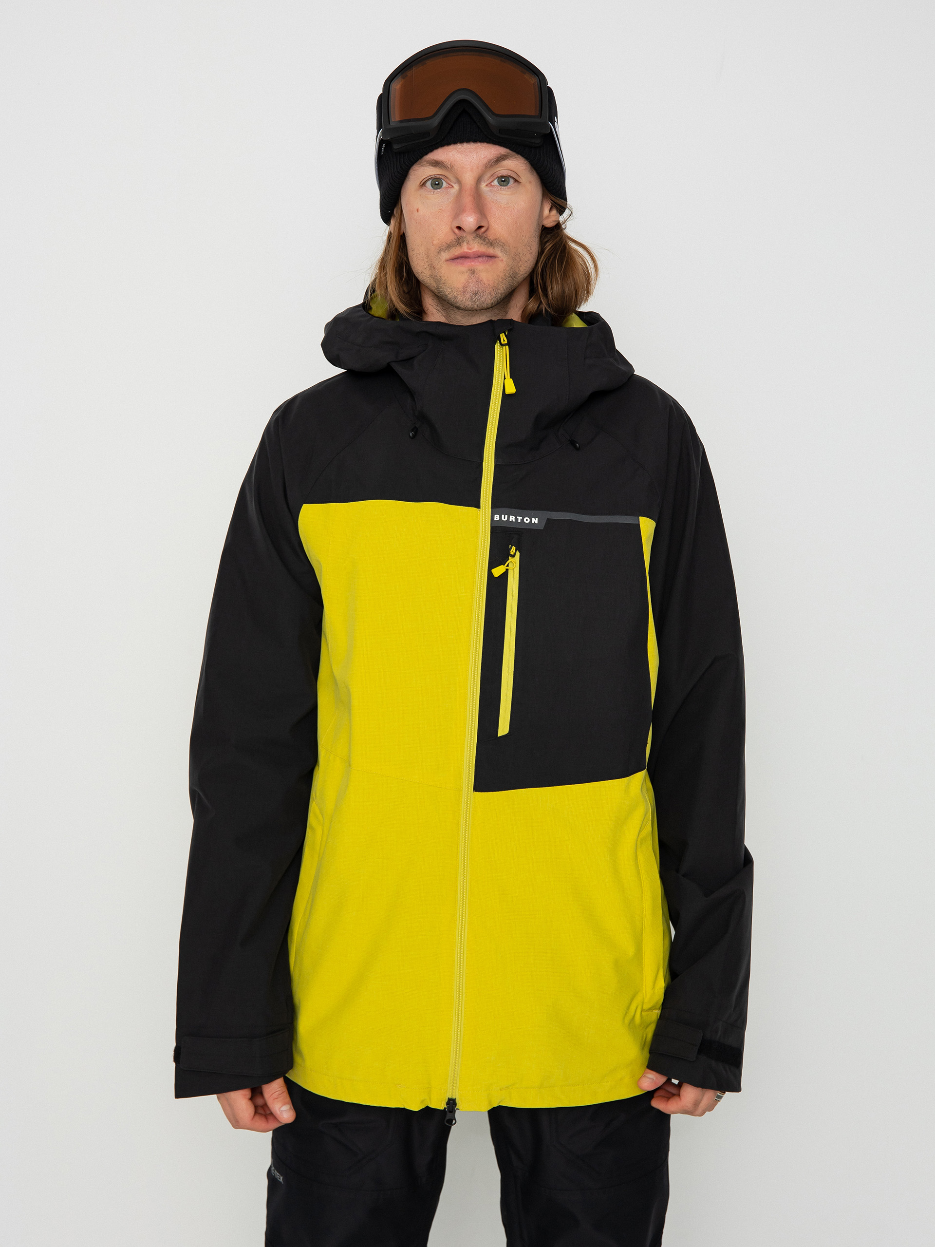 Męska Kurtka snowboardowa Burton Lodgepole (true black/sulfur)