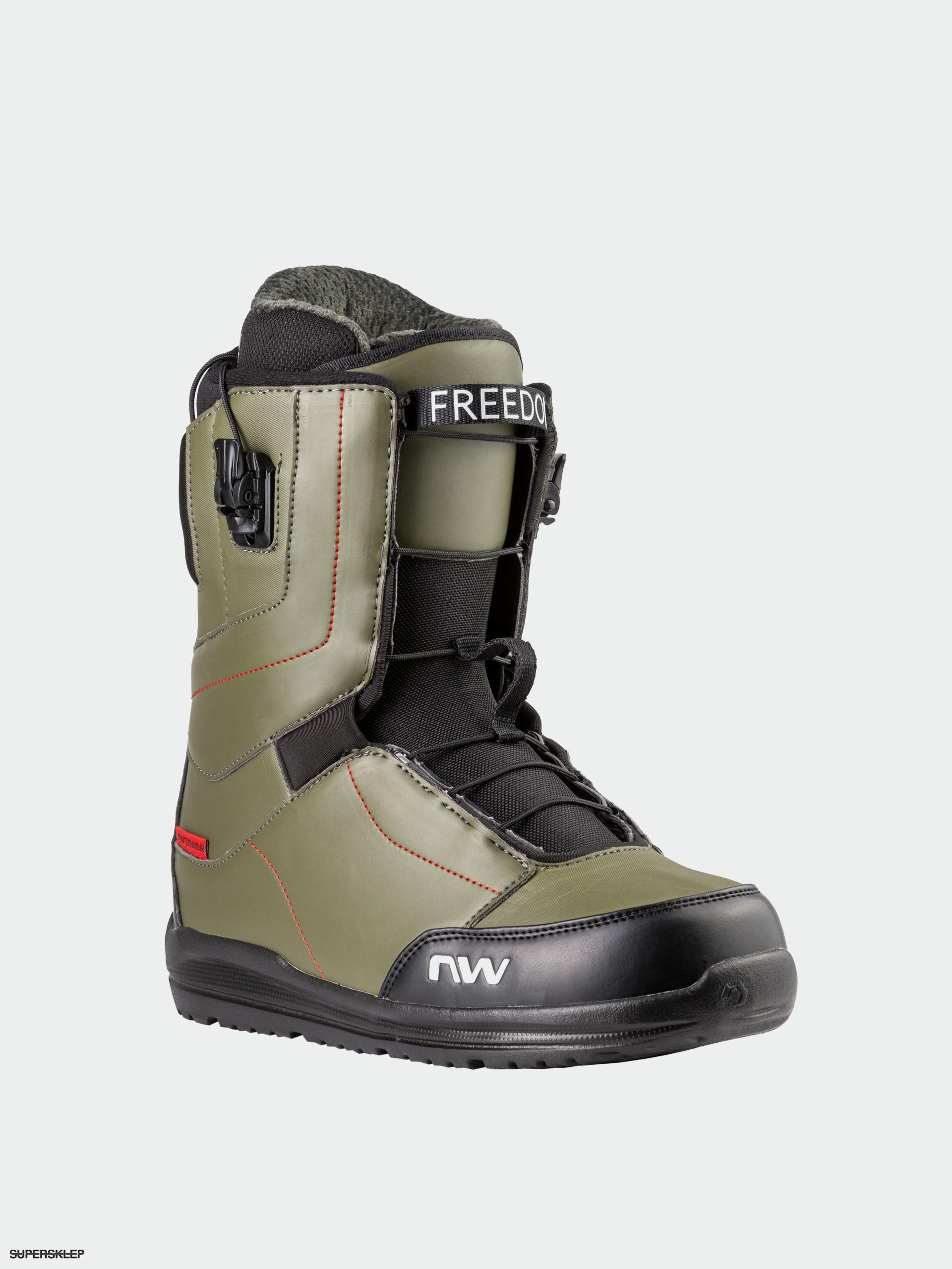 Buty snowboardowe Burton FIEND LTD black red