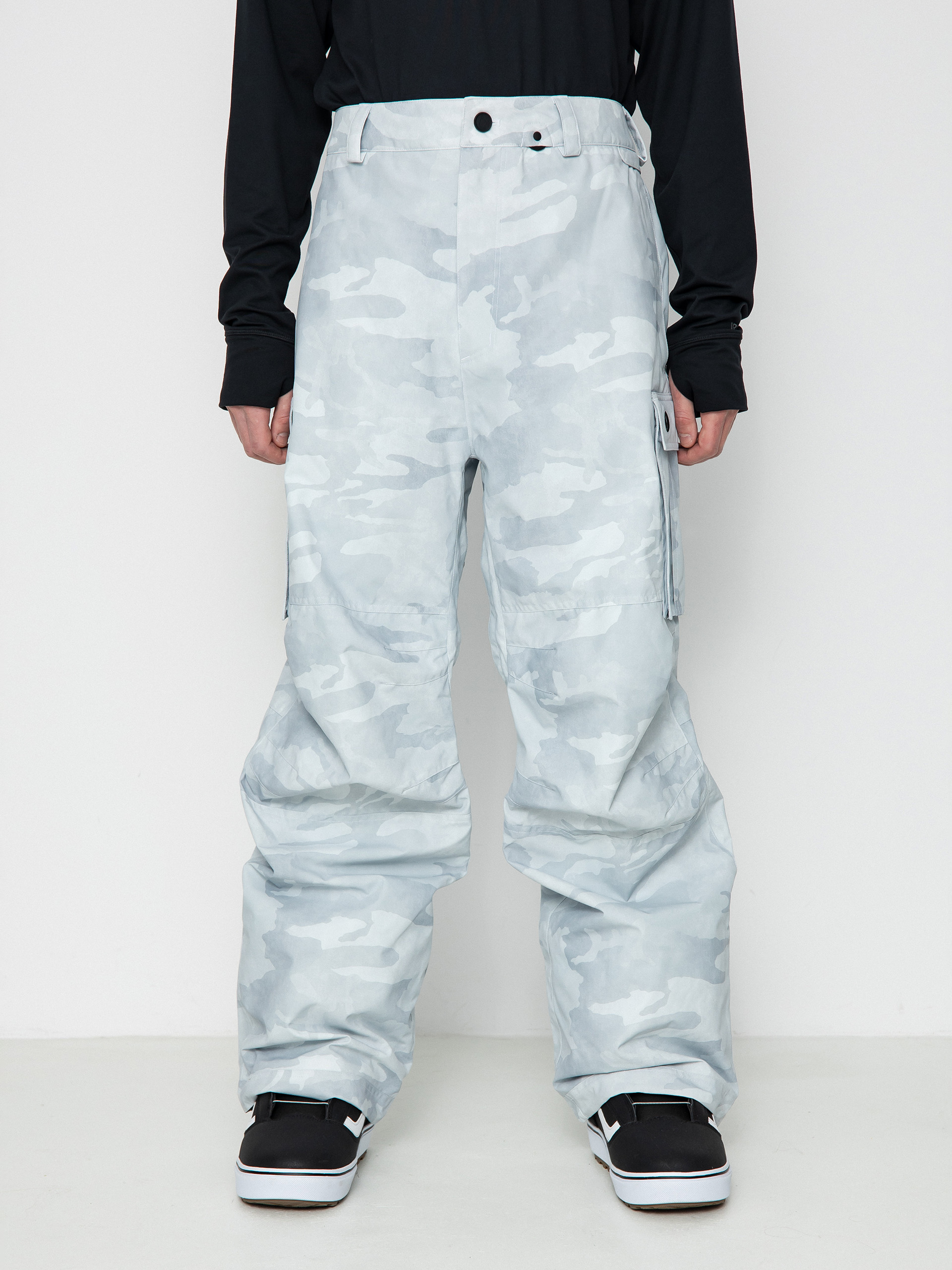Męskie Spodnie snowboardowe Volcom Nwrk Baggy (white camo)