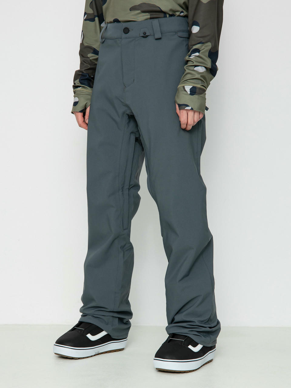 Męskie Spodnie snowboardowe Volcom Freakin Snow Chino (dark grey)