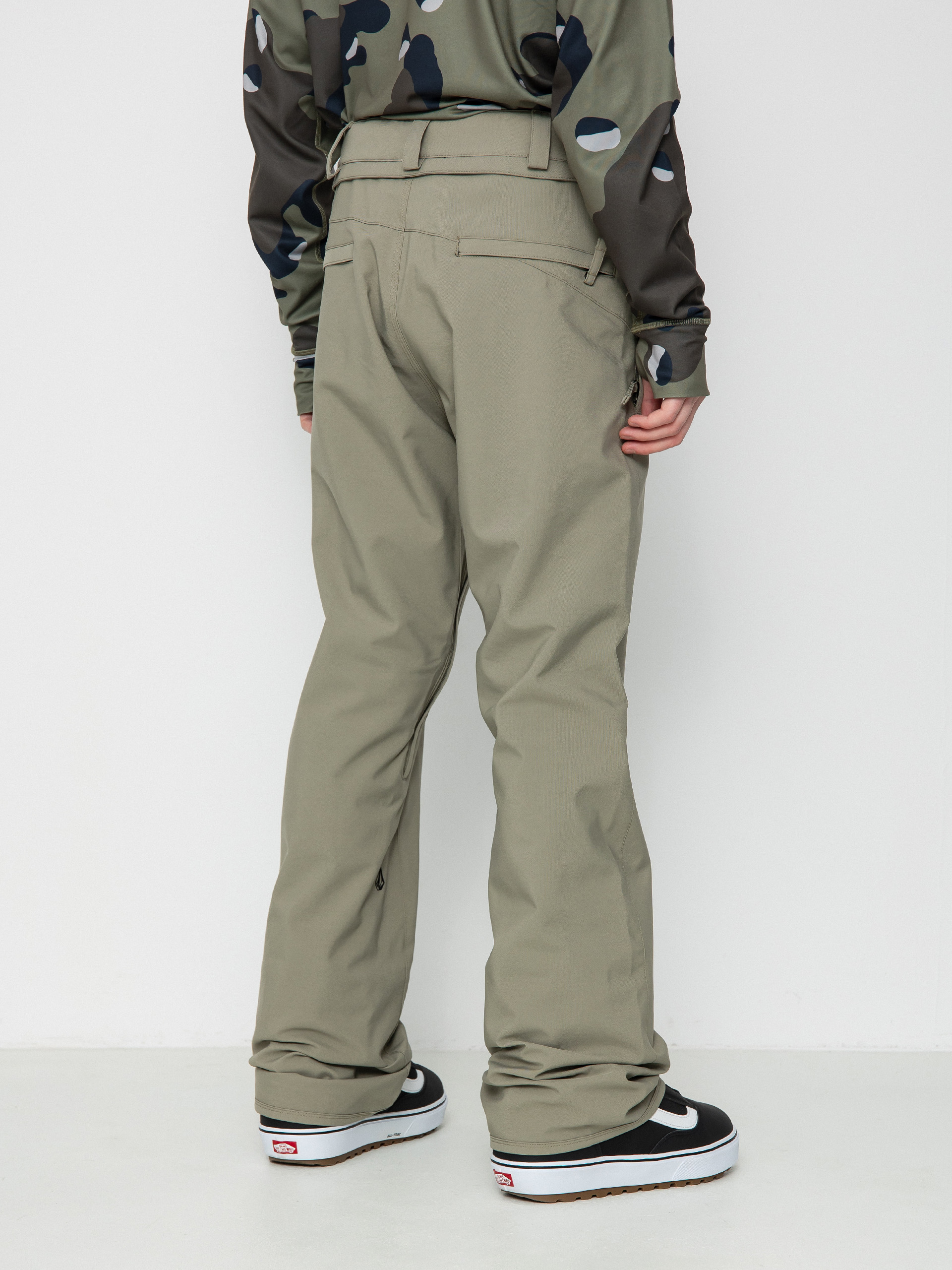 Męskie Spodnie snowboardowe Volcom Freakin Snow Chino (light military)