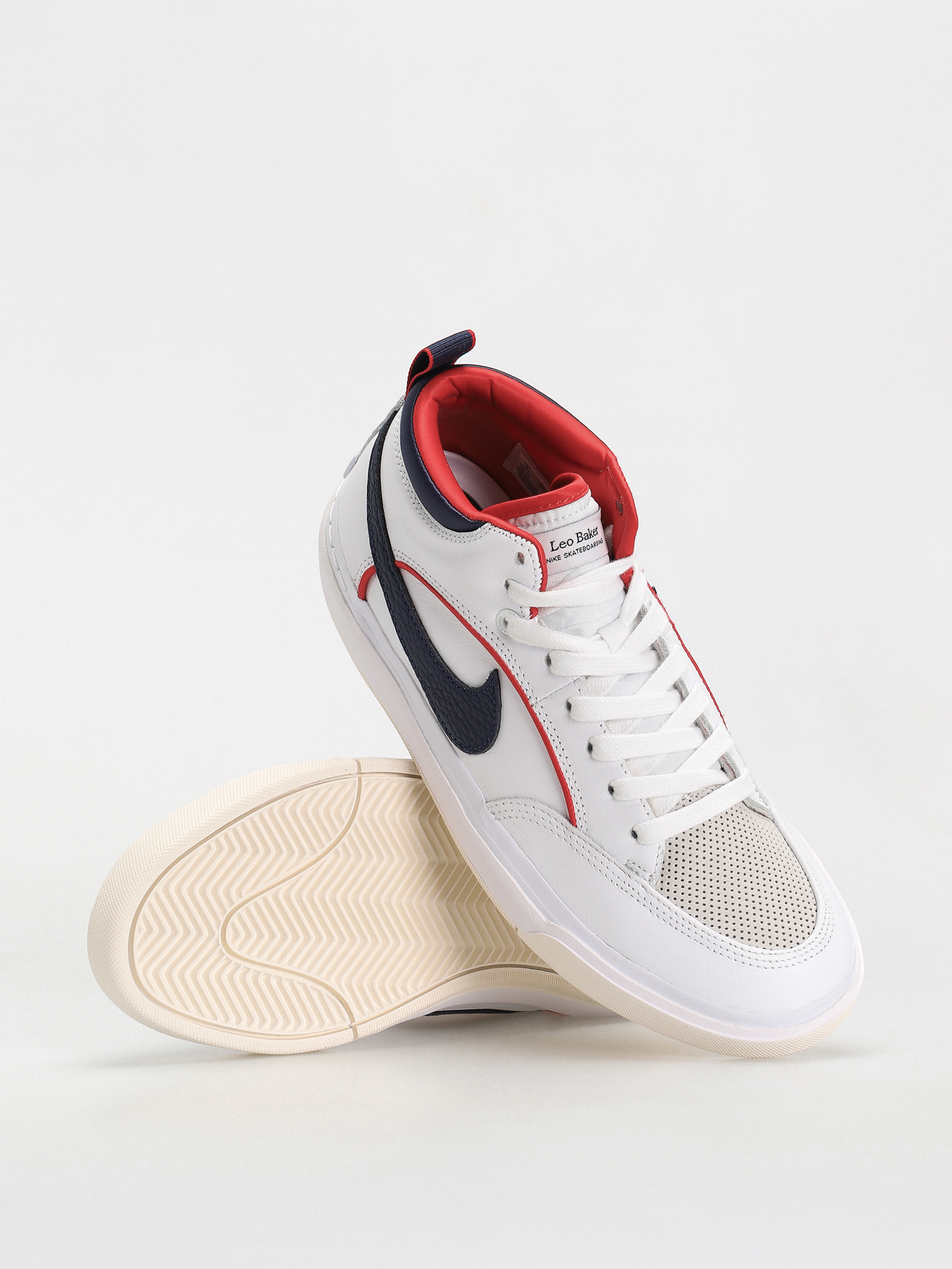 Buty Nike SB React Leo Premium (white/midnight navy university red white)