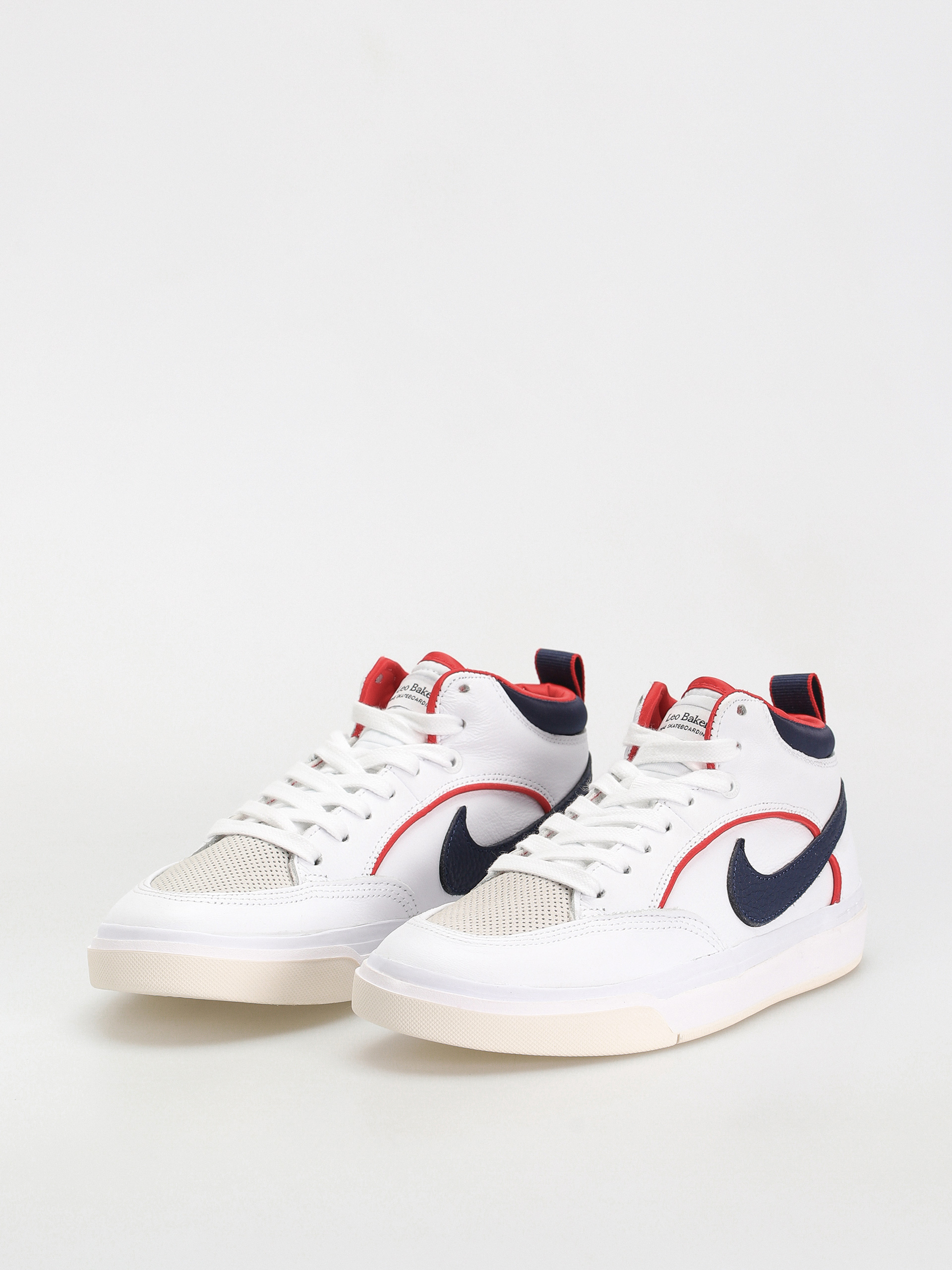 Buty Nike SB React Leo Premium (white/midnight navy university red white)