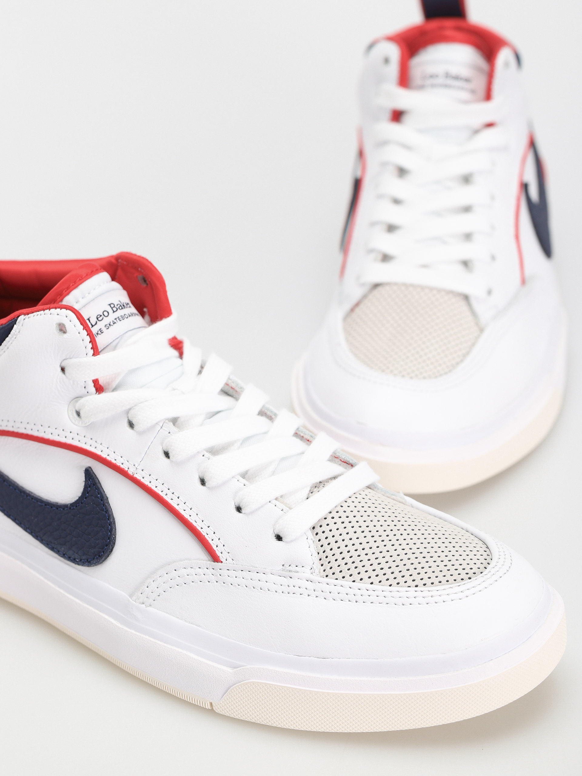 Buty Nike SB React Leo Premium (white/midnight navy university red white)