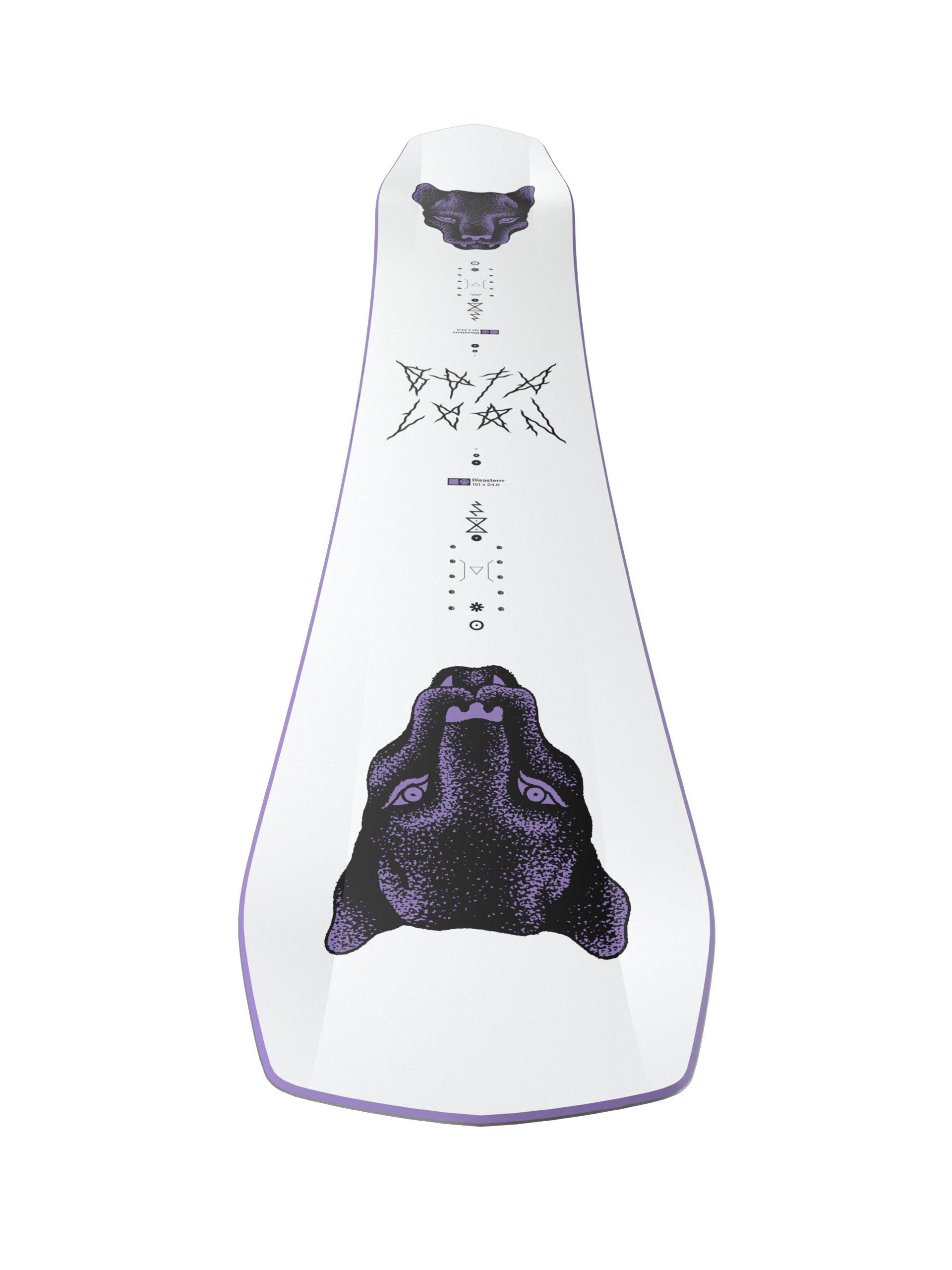 Deska snowboardowa Bataleon Disaster - biały, fioletowy