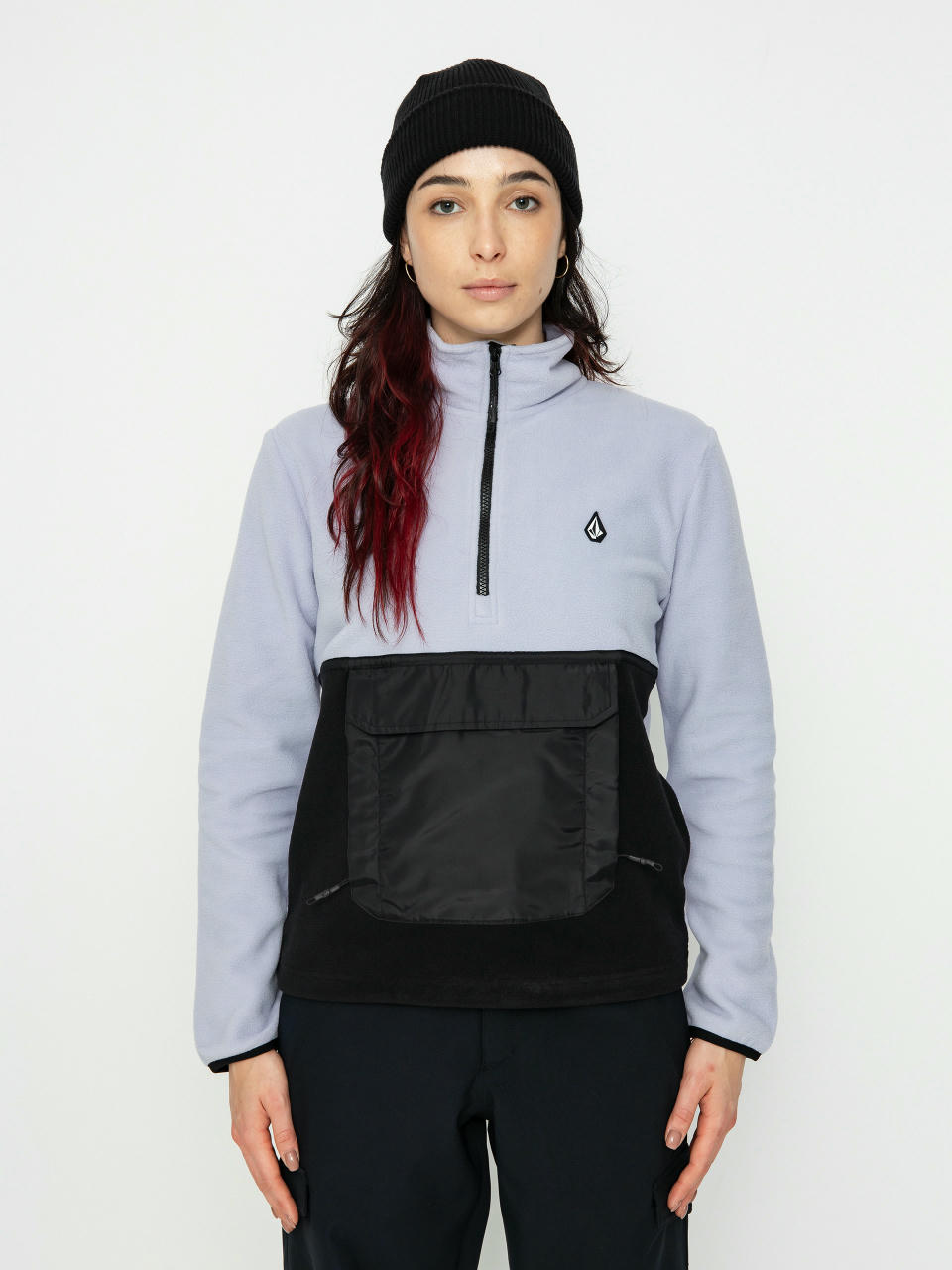 Damska Bluza aktywna Volcom Polar 1/2 Zip (lilac ash)