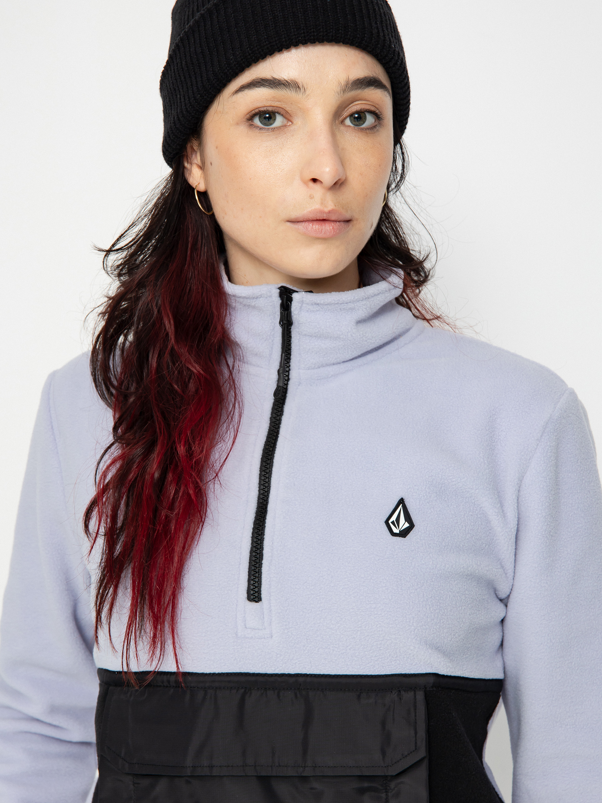 Damska Bluza aktywna Volcom Polar 1/2 Zip (lilac ash)
