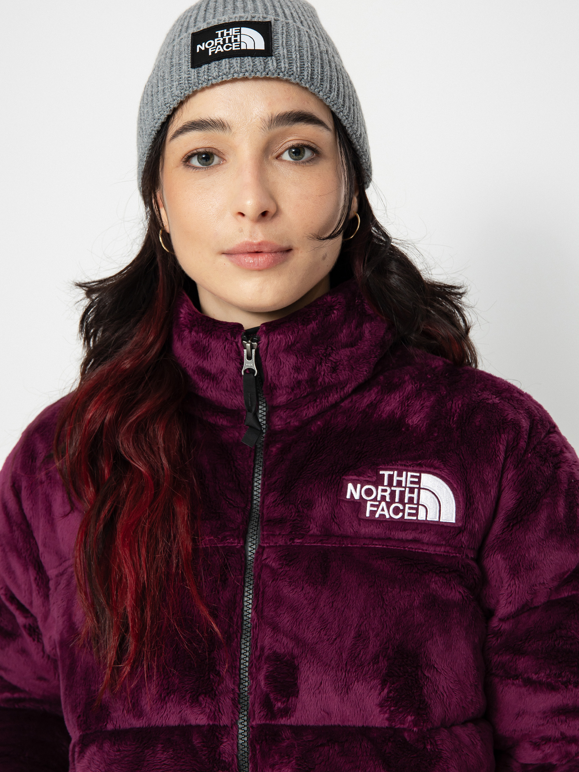 【えん】THE NORTH FACE Versa Velour Kurtka The North Face Versa Velour Nuptse Wmn - brązowy