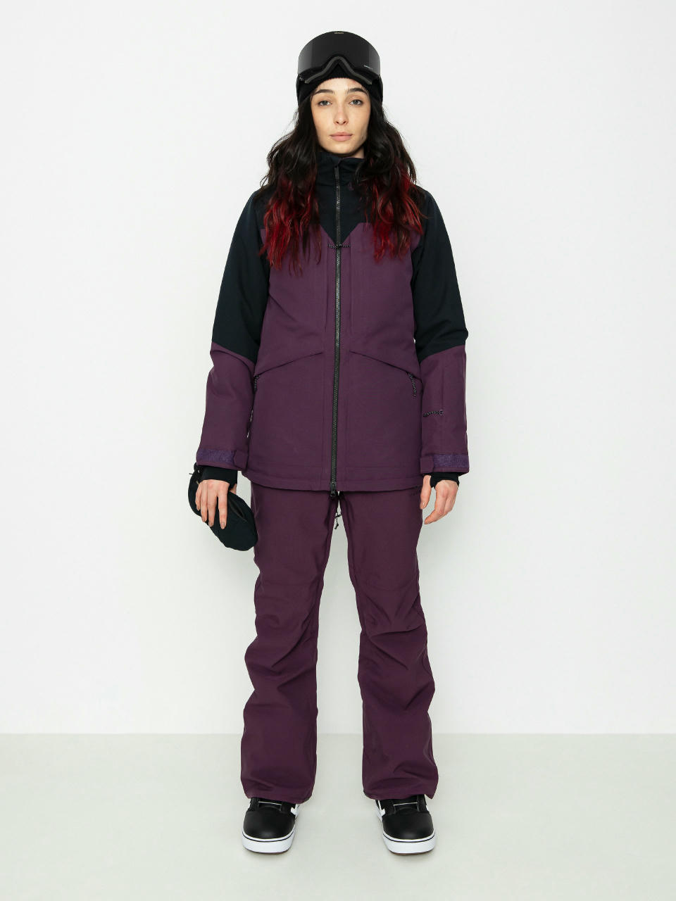 Damska Kurtka snowboardowa Volcom Shelter 3D Stretch (blackberry)