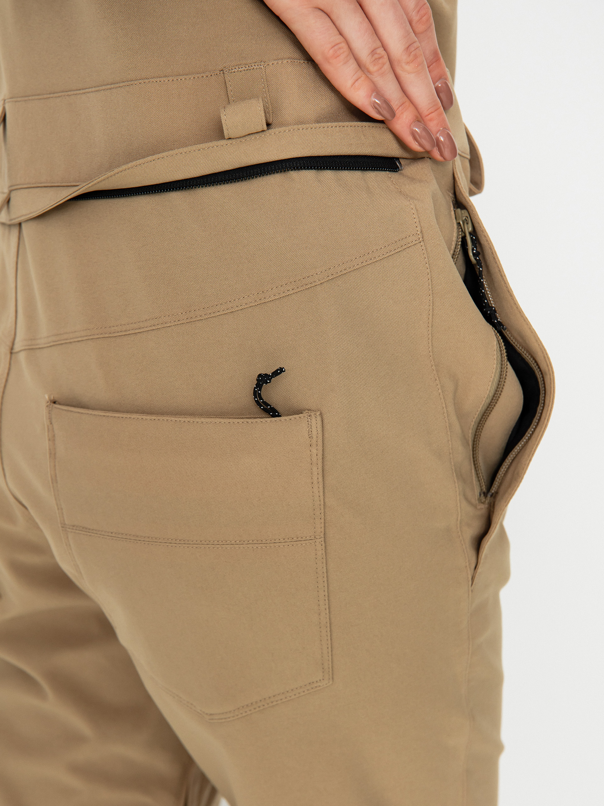 Damskie Spodnie snowboardowe Volcom Swift Bib Overall (dark khaki)