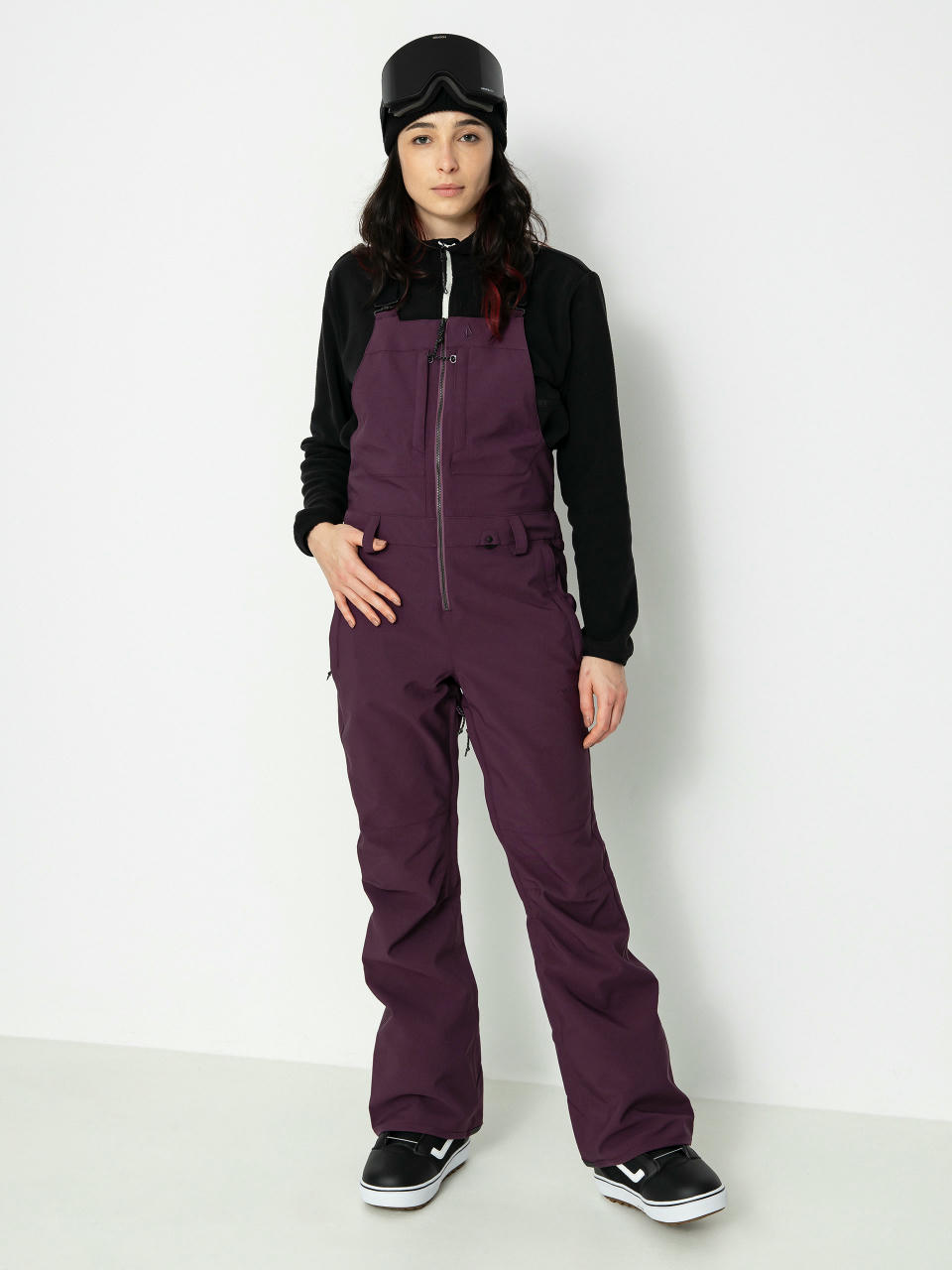 Damskie Spodnie snowboardowe Volcom Swift Bib Overall (blackberry)