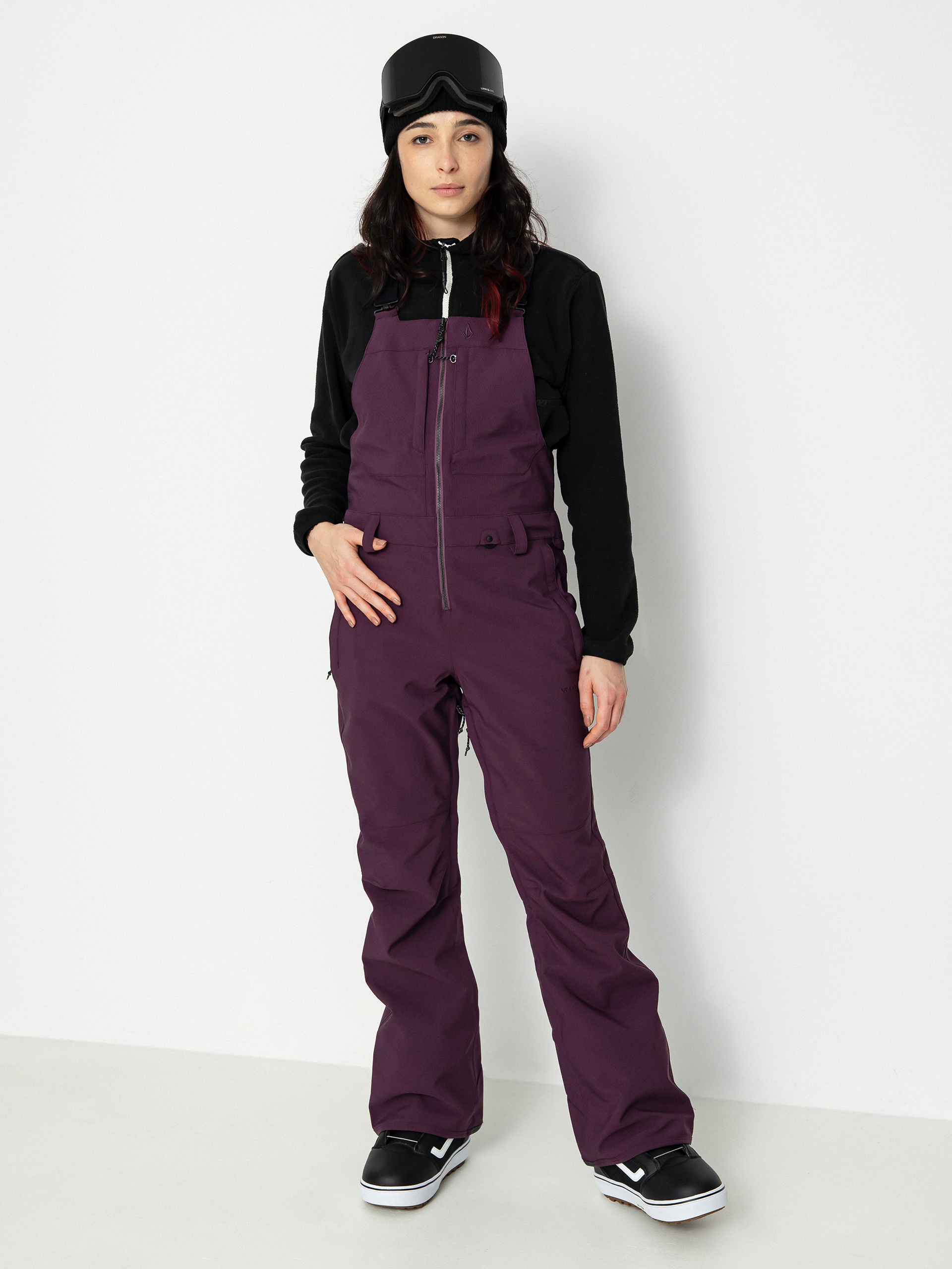 Spodnie snowboardowe Volcom Swift Bib Overall Wmn (blackberry)