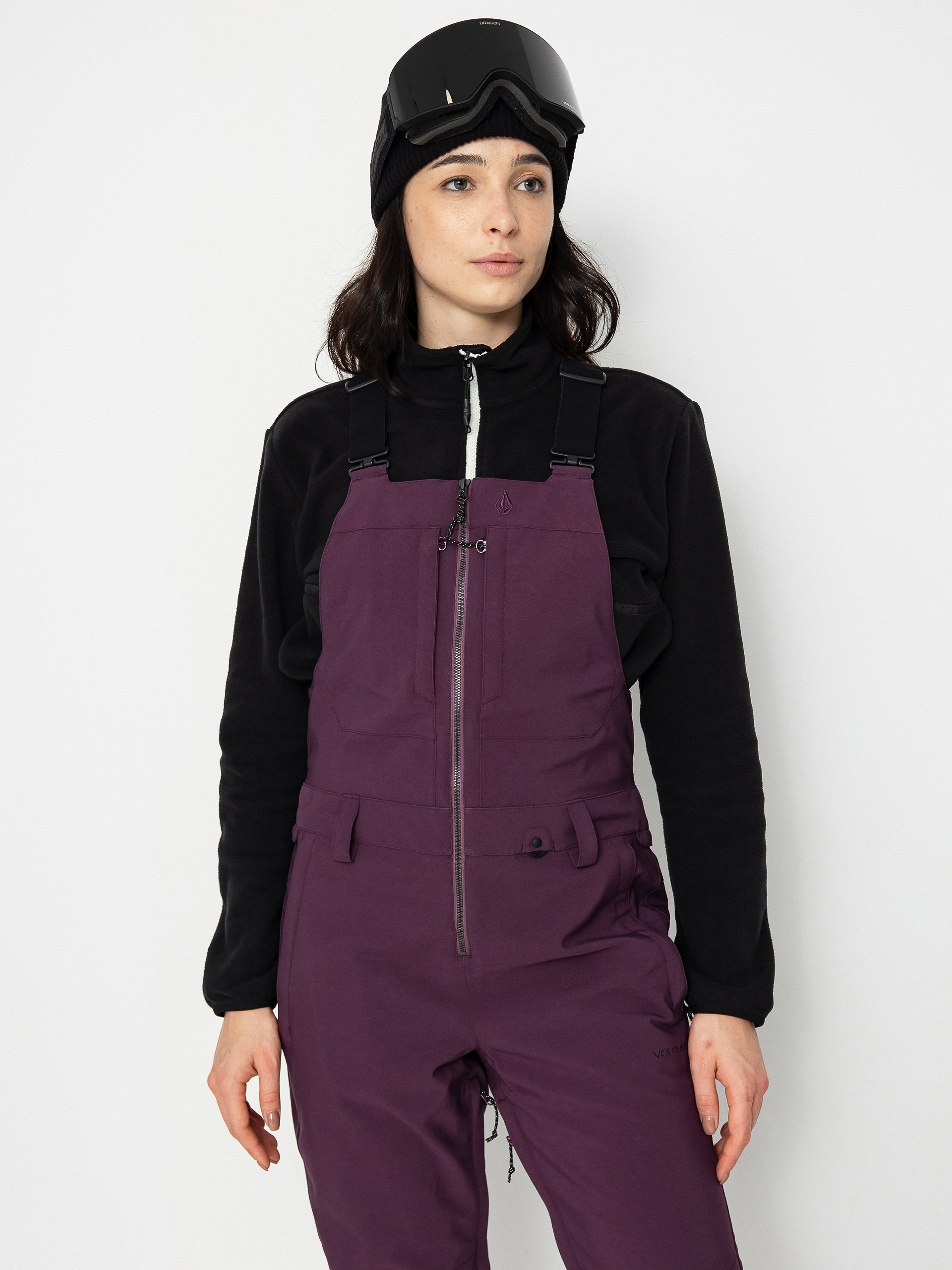 Damskie Spodnie snowboardowe Volcom Swift Bib Overall (blackberry)