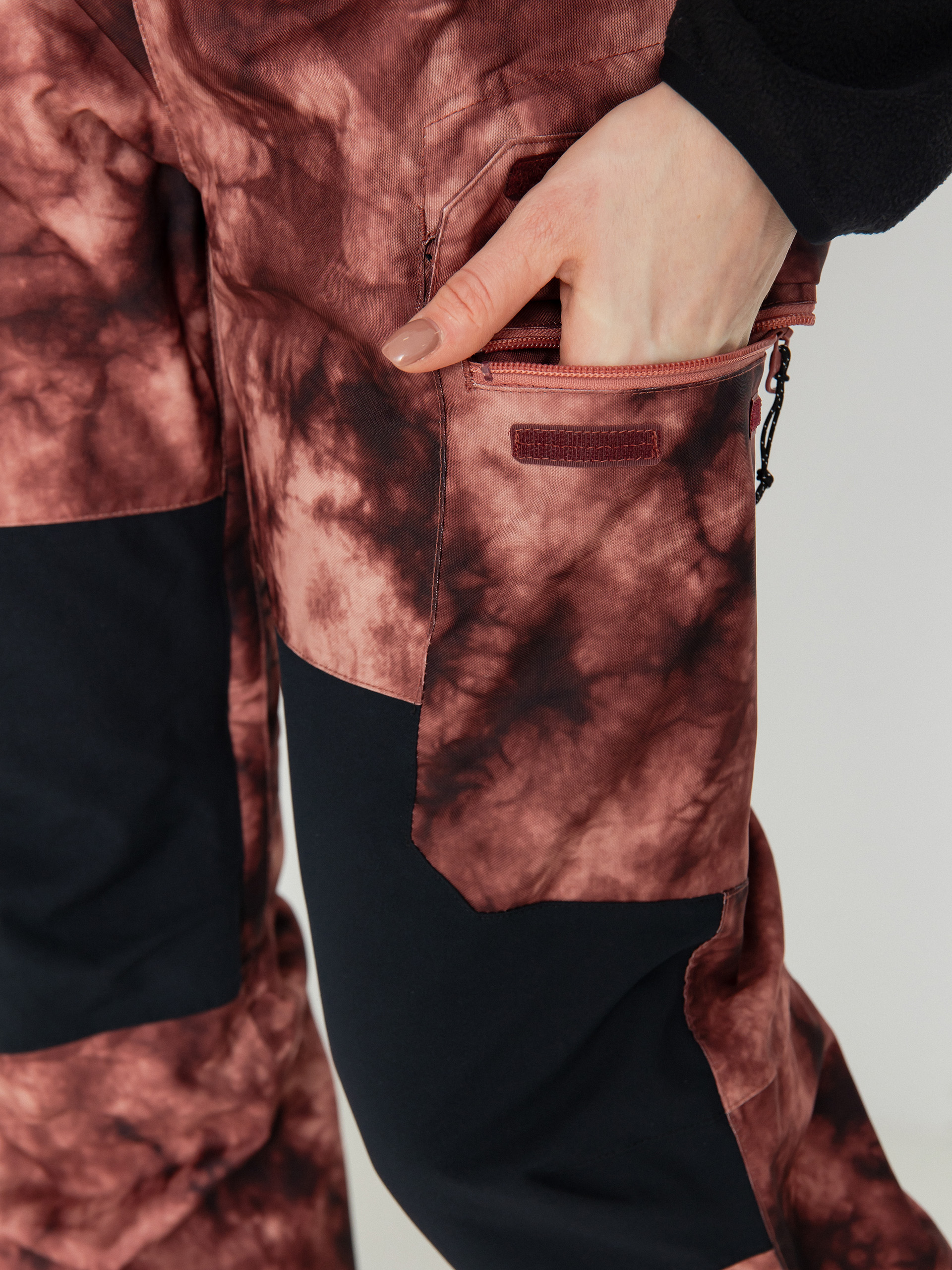 Damskie Spodnie snowboardowe Volcom Creston 3Dstretch Bib Overall (pink salt wash)