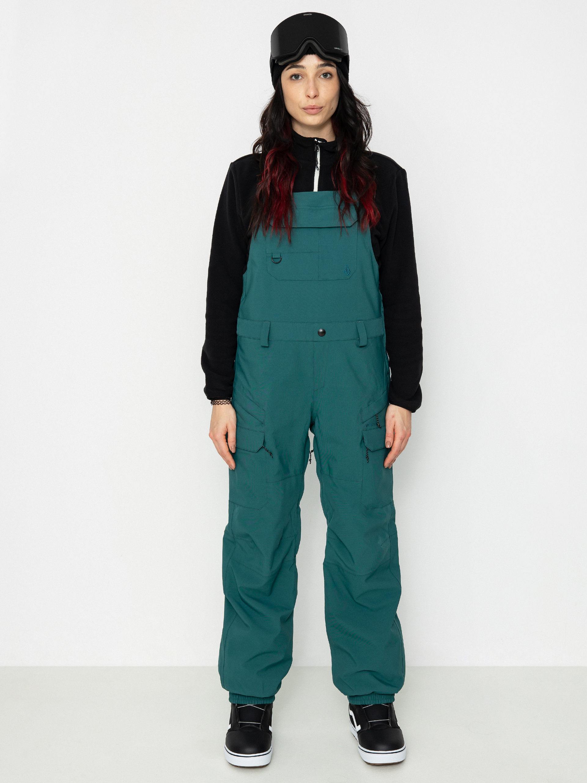 Damskie Spodnie snowboardowe Volcom Creston 3Dstretch Bib Overall (balsam)