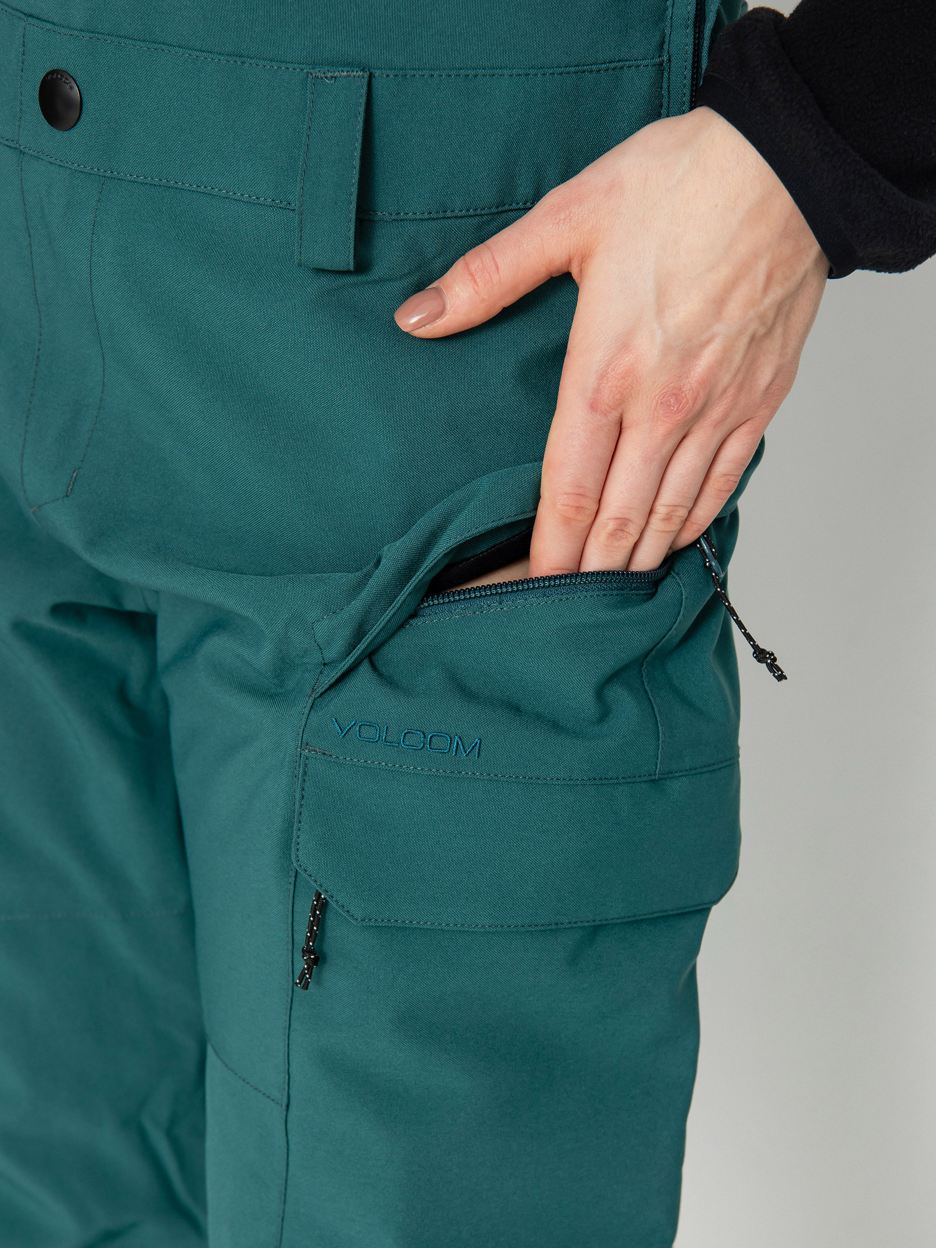 Damskie Spodnie snowboardowe Volcom Creston 3Dstretch Bib Overall (balsam)