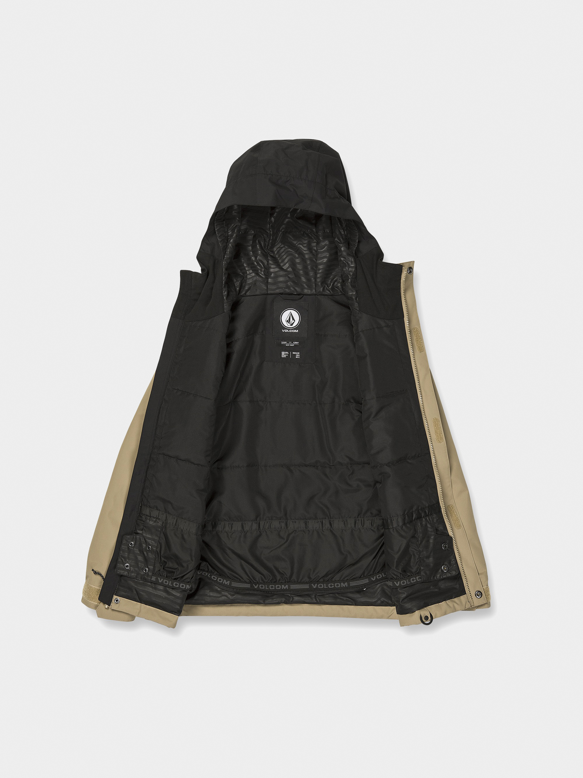 Kurtka snowboardowa Volcom Stone.91 Ins JR (dark khaki)