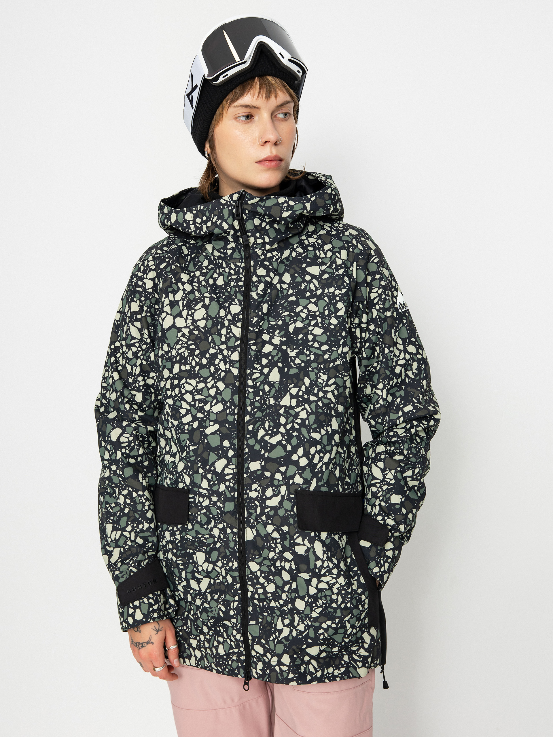 Kurtka snowboardowa Burton Lalik Wmn (sediment/true black)