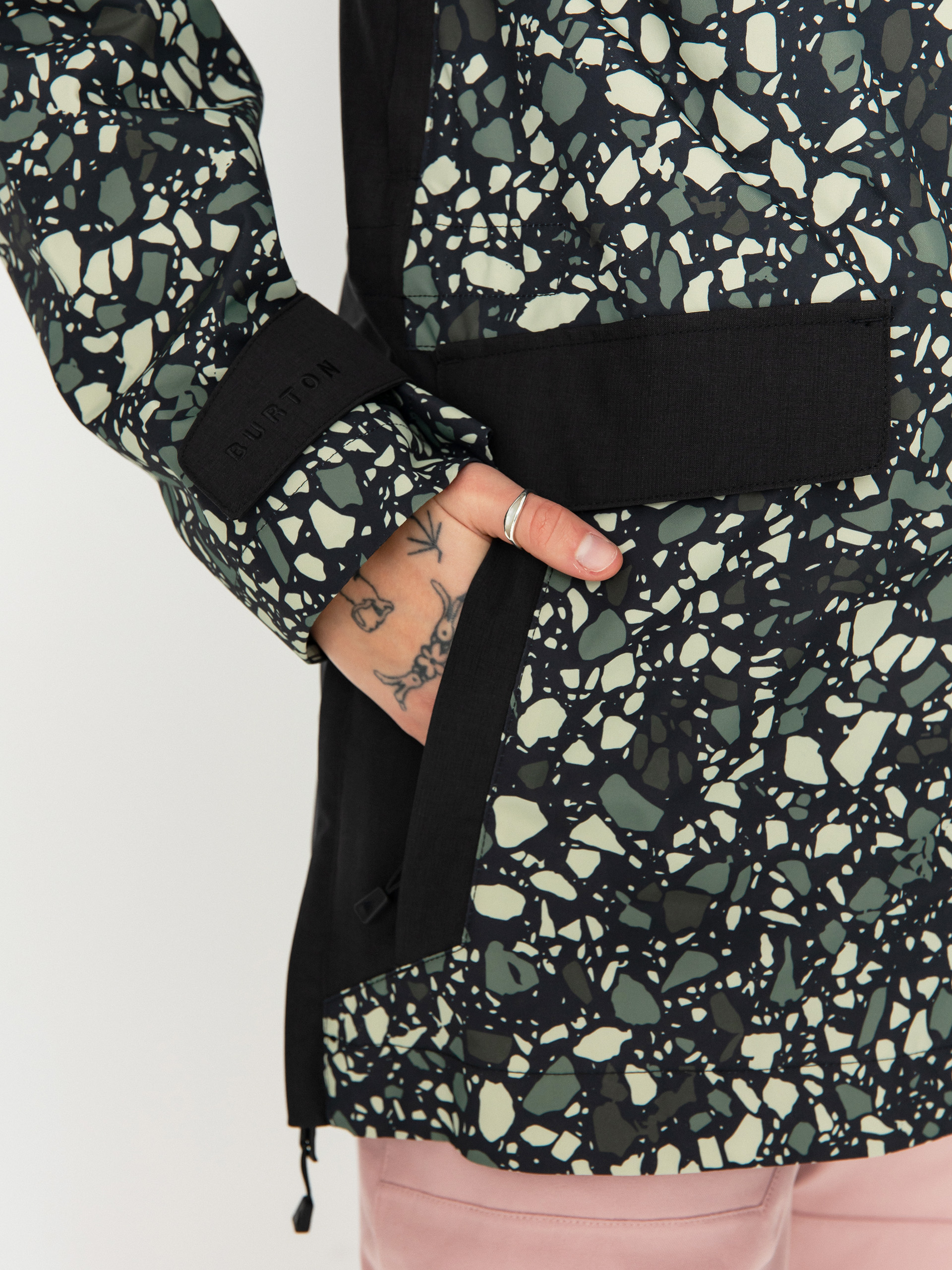 Damska Kurtka snowboardowa Burton Lalik (sediment/true black)